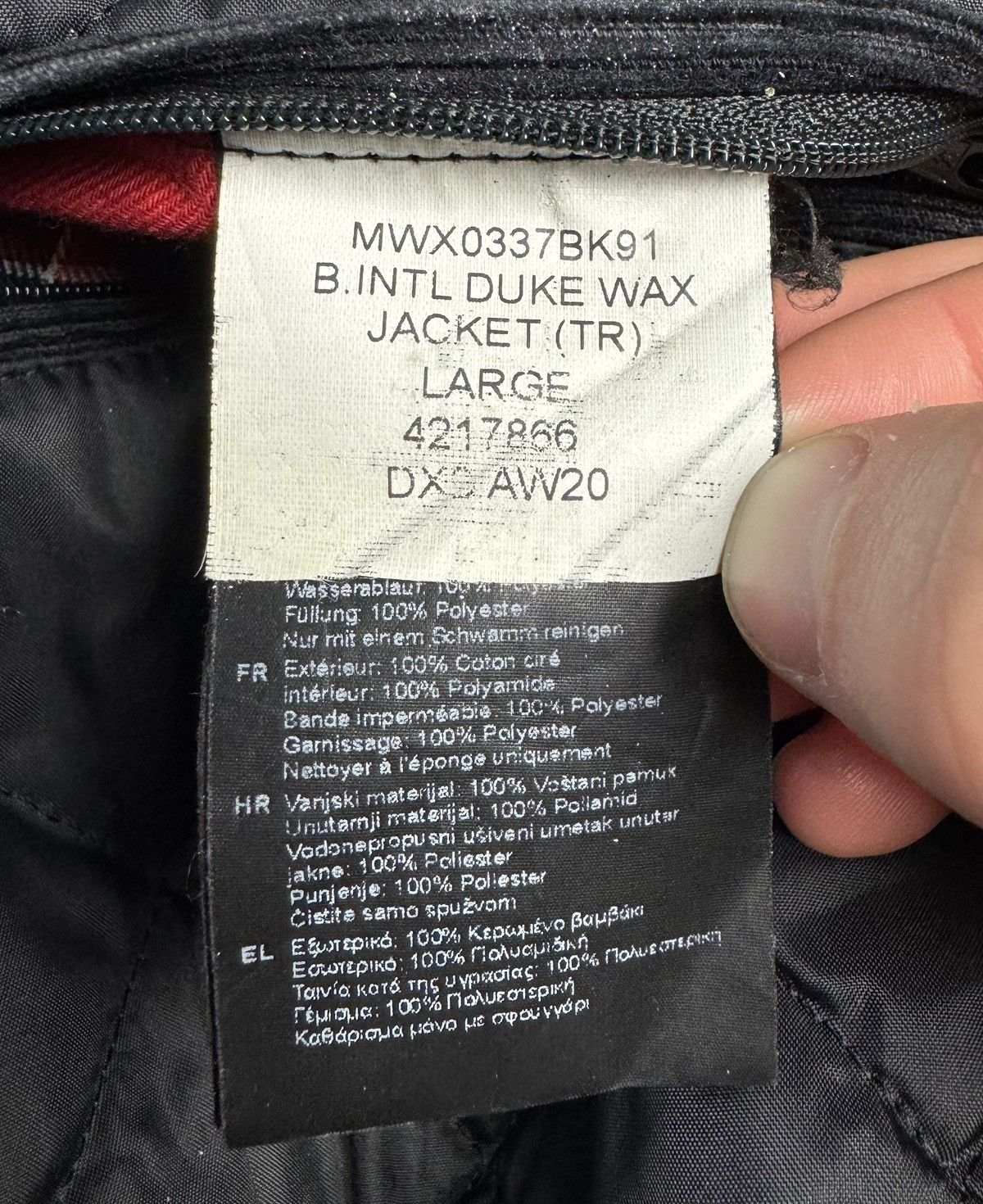 Barbour Barbour International Duke Motorcycle Wax Cotton Jacket Size US L / EU 52-54 / 3 - 17 Thumbnail
