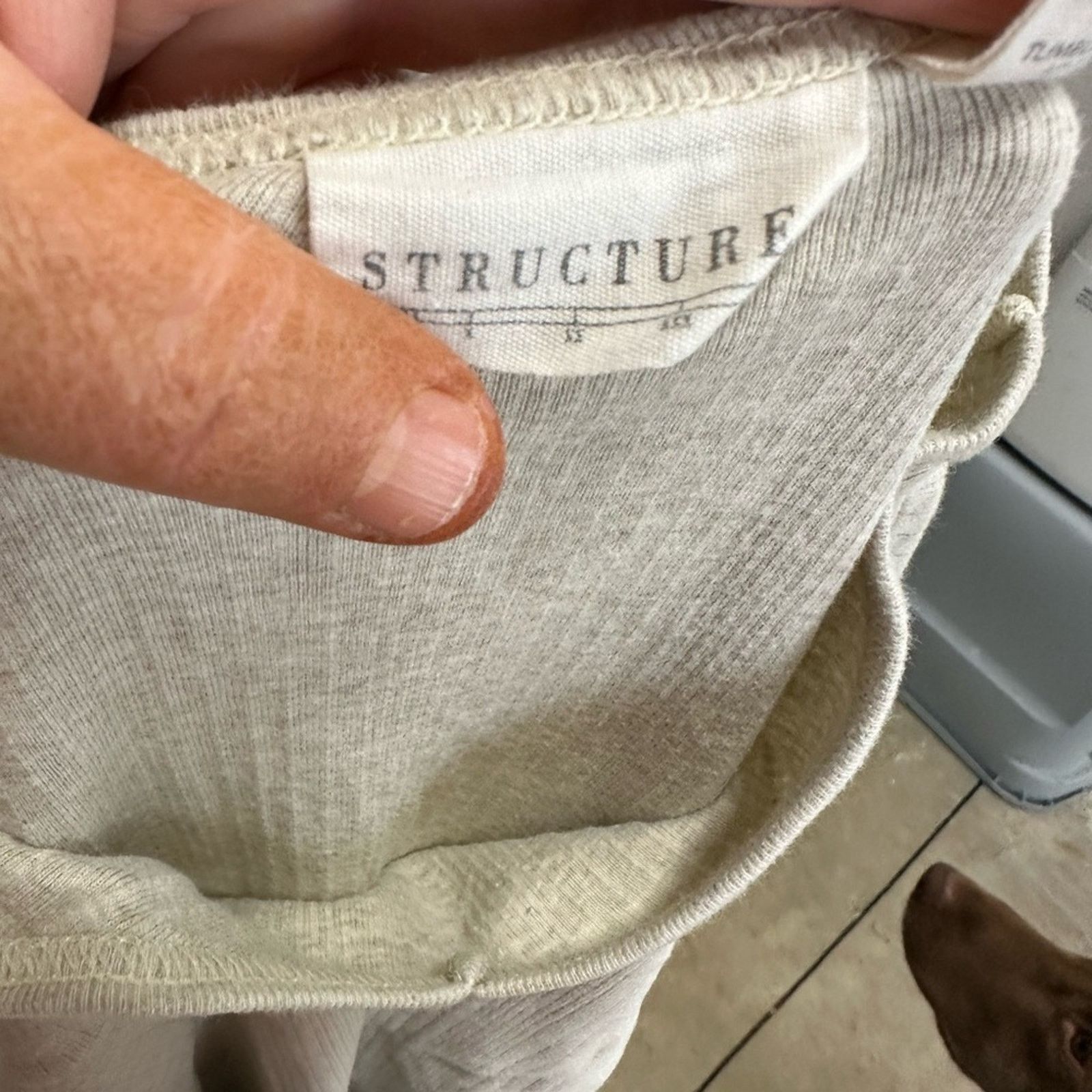 Structure Structure Ribbed V Neck Tee Shirt Size US M / EU 48-50 / 2 - 2 Thumbnail
