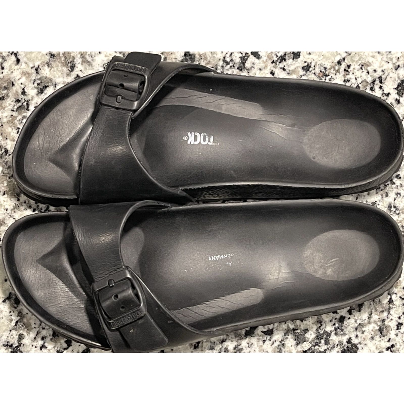 Birkenstock Birkenstock Madrid EVA Black EU38 US7 Women Sandal Slip On Adjustable Buckle Slide Womens Size US 7 / IT 37 - 2 Thumbnail
