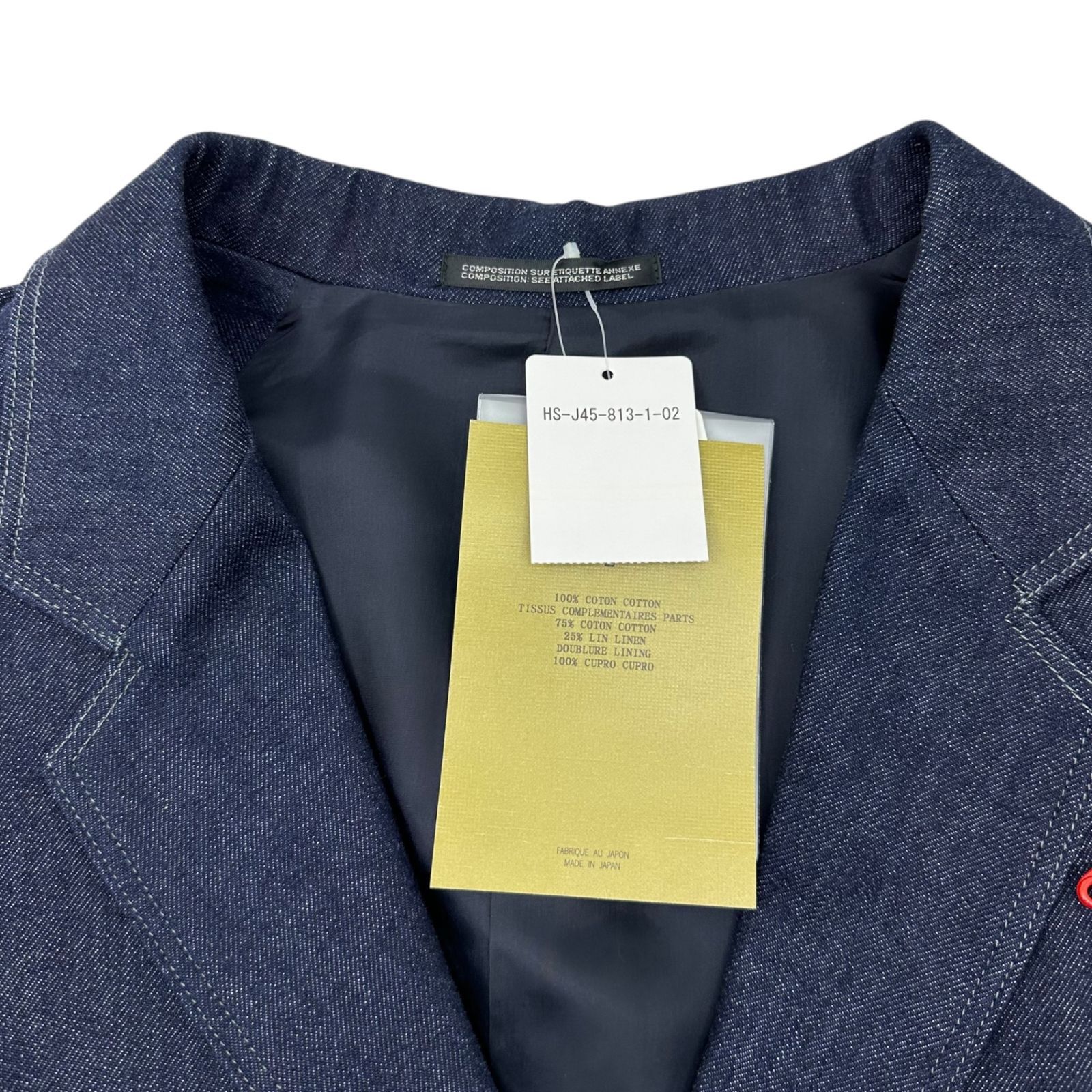 Yohji Yamamoto POUR HOMME 24ss runway wear safety pin jacket HS-345-813 Size US M / EU 48-50 / 2 - 5 Thumbnail