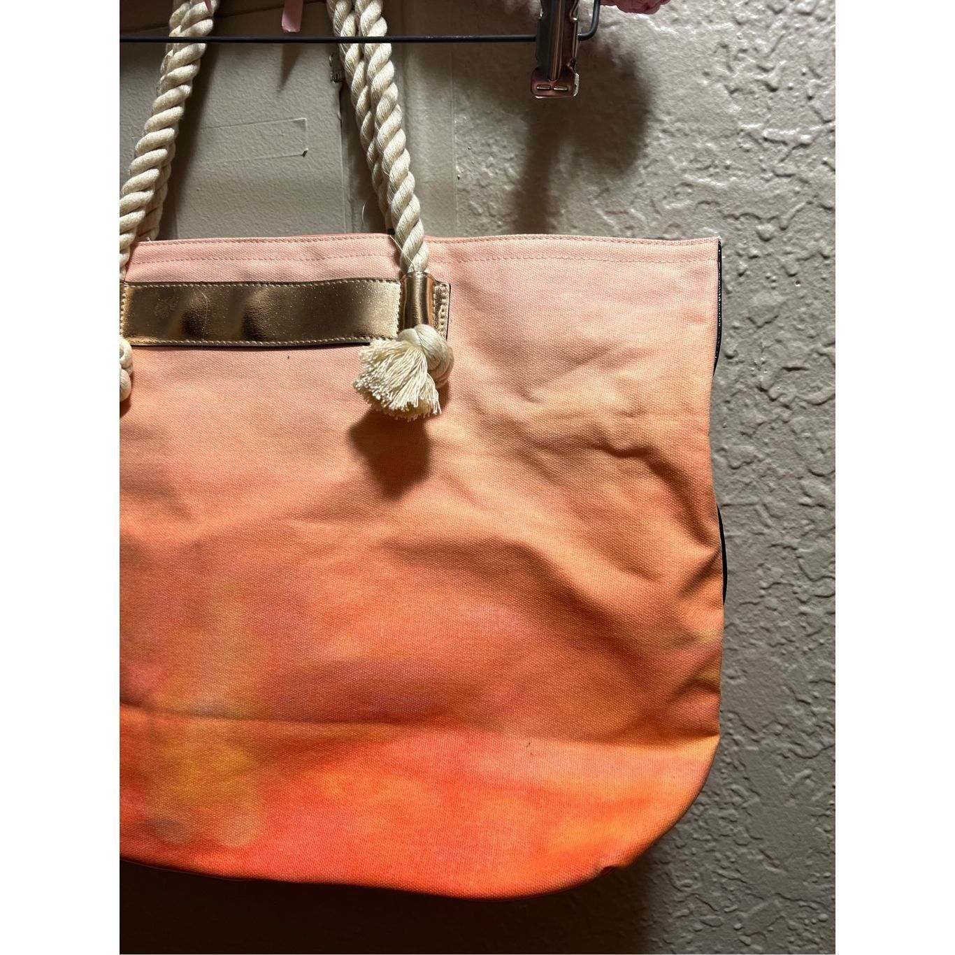 Victoria's Secret Victoria’s Secret Orange Ombré Tote Bag Preowned-Stains-Mark Size ONE SIZE - 8 Thumbnail