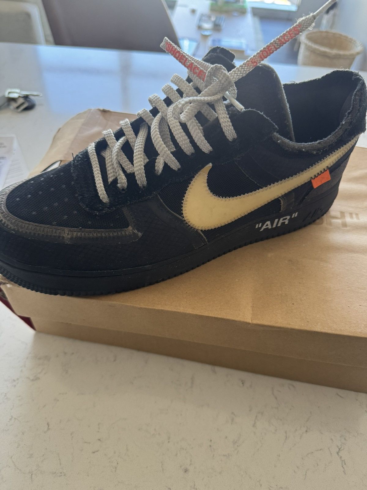 Nike × Off-White Nike Off White Air Force 1 Low Size US 11.5 / EU 44-45 - 2 Thumbnail