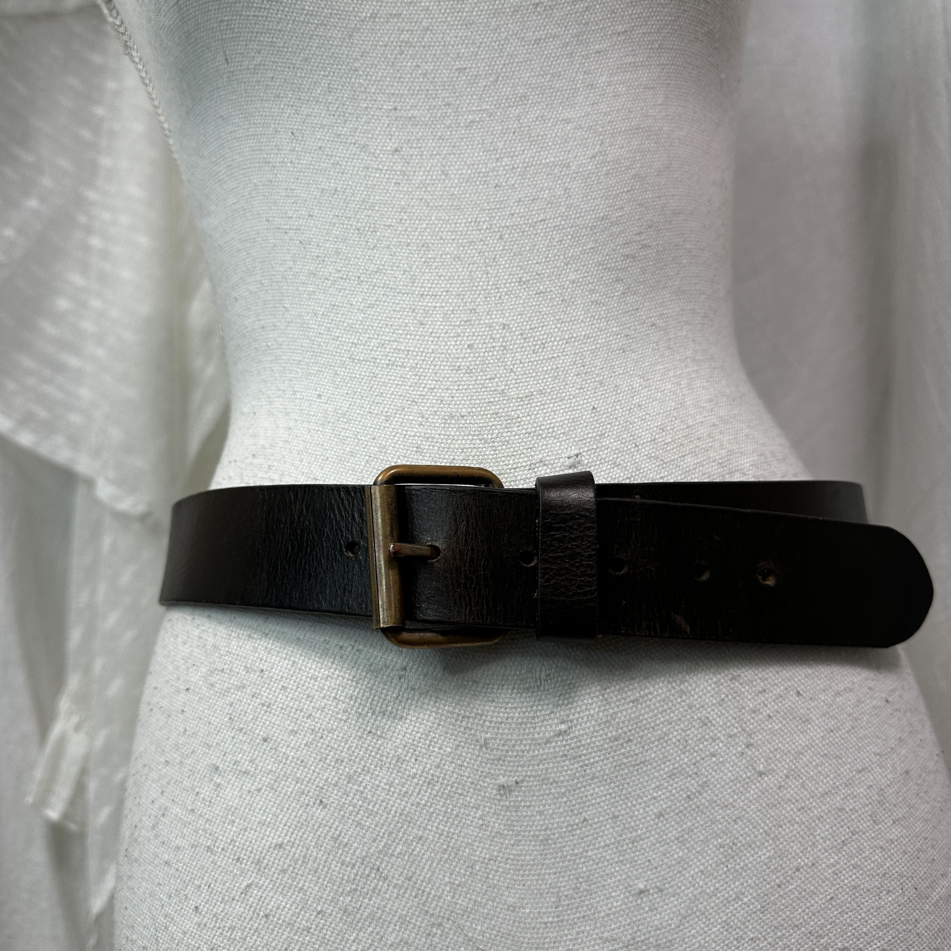 Calvin Klein Vintage Leather Unisex Studded Calvin Klein Belt Y2K Size ONE SIZE - 7 Thumbnail