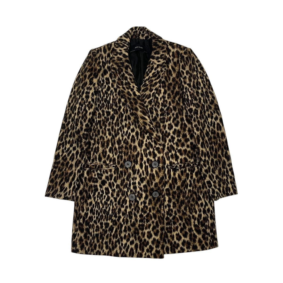 Zara 🔥Vintage Zara Leopard Wool Coat Jacket Size M / US 6-8 / IT 42-44 - 1 Thumbnail