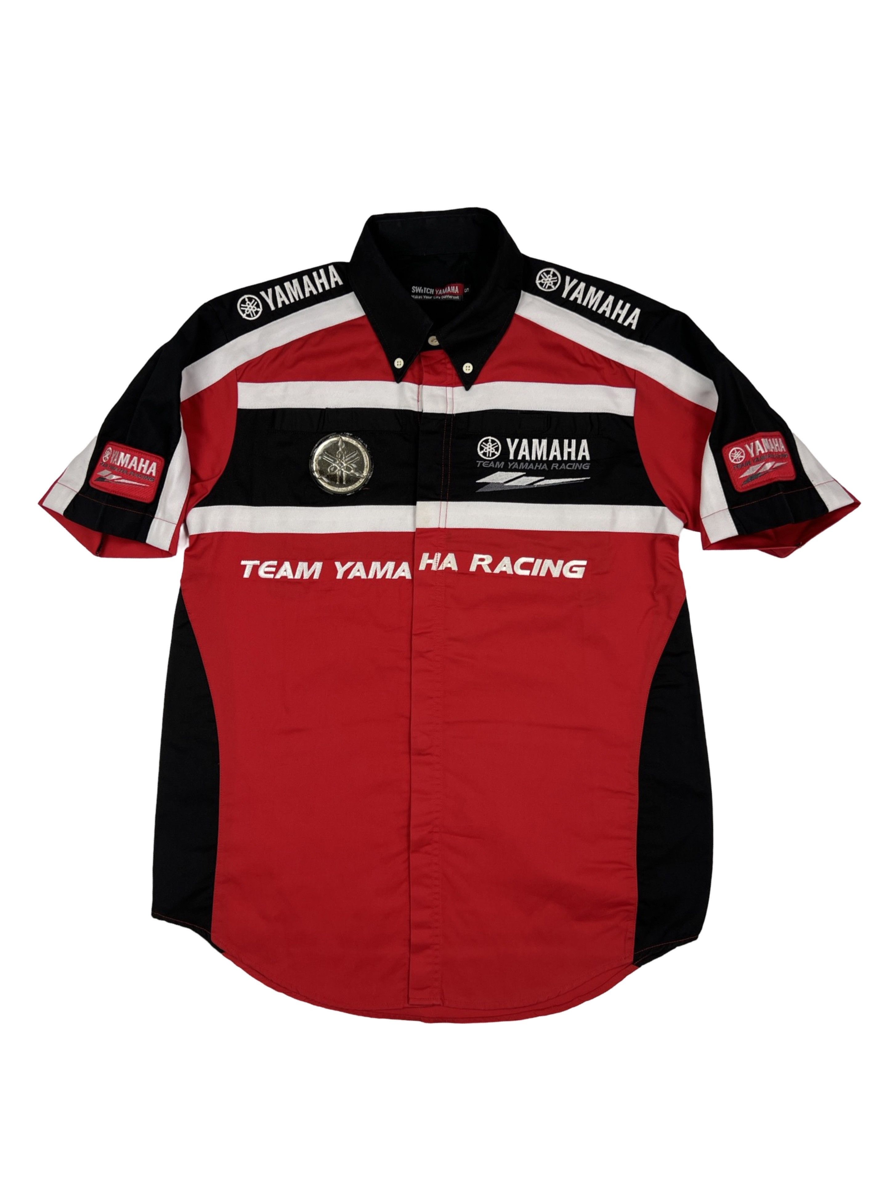 Vintage × Yamaha Vintage Y2K Yamaha Moto Team Racing Button Shirt Logo Size US S / EU 44-46 / 1 - 1 Thumbnail