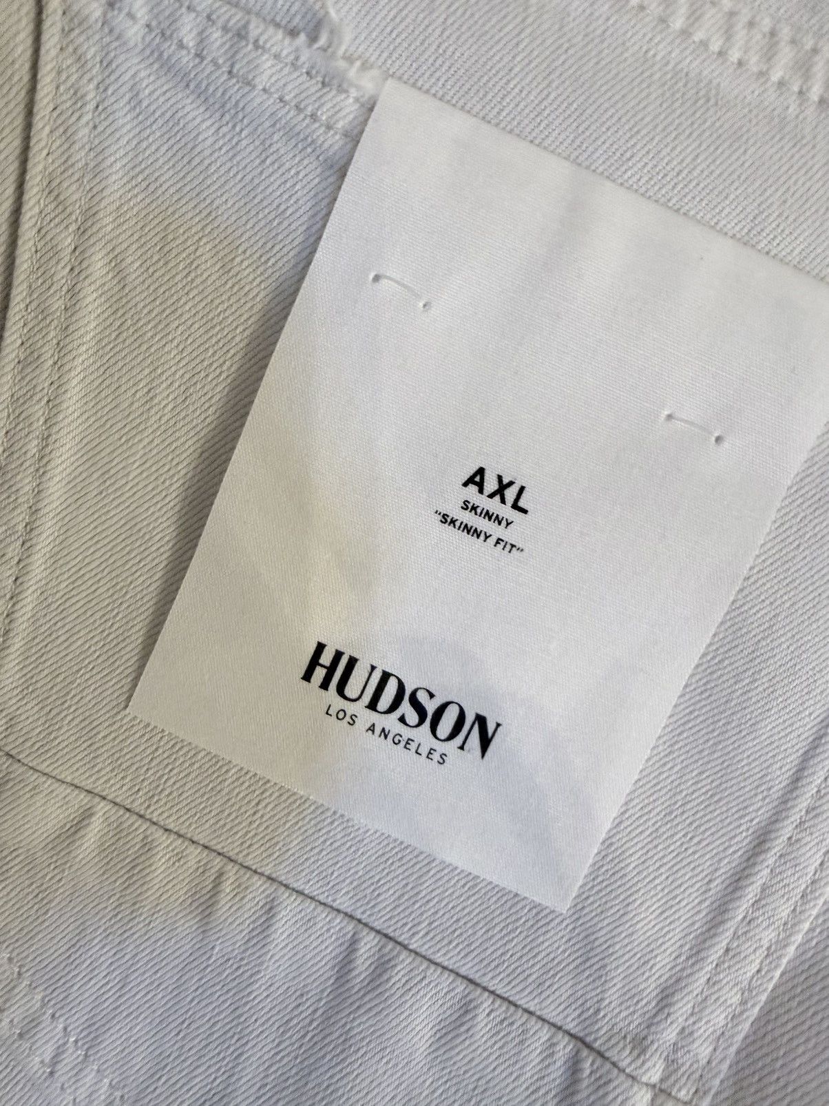 Hudson Hudson Blake AXL White Skinny Slim Stretch Twill 5-Pocket Size US 32 / EU 48 - 5 Thumbnail