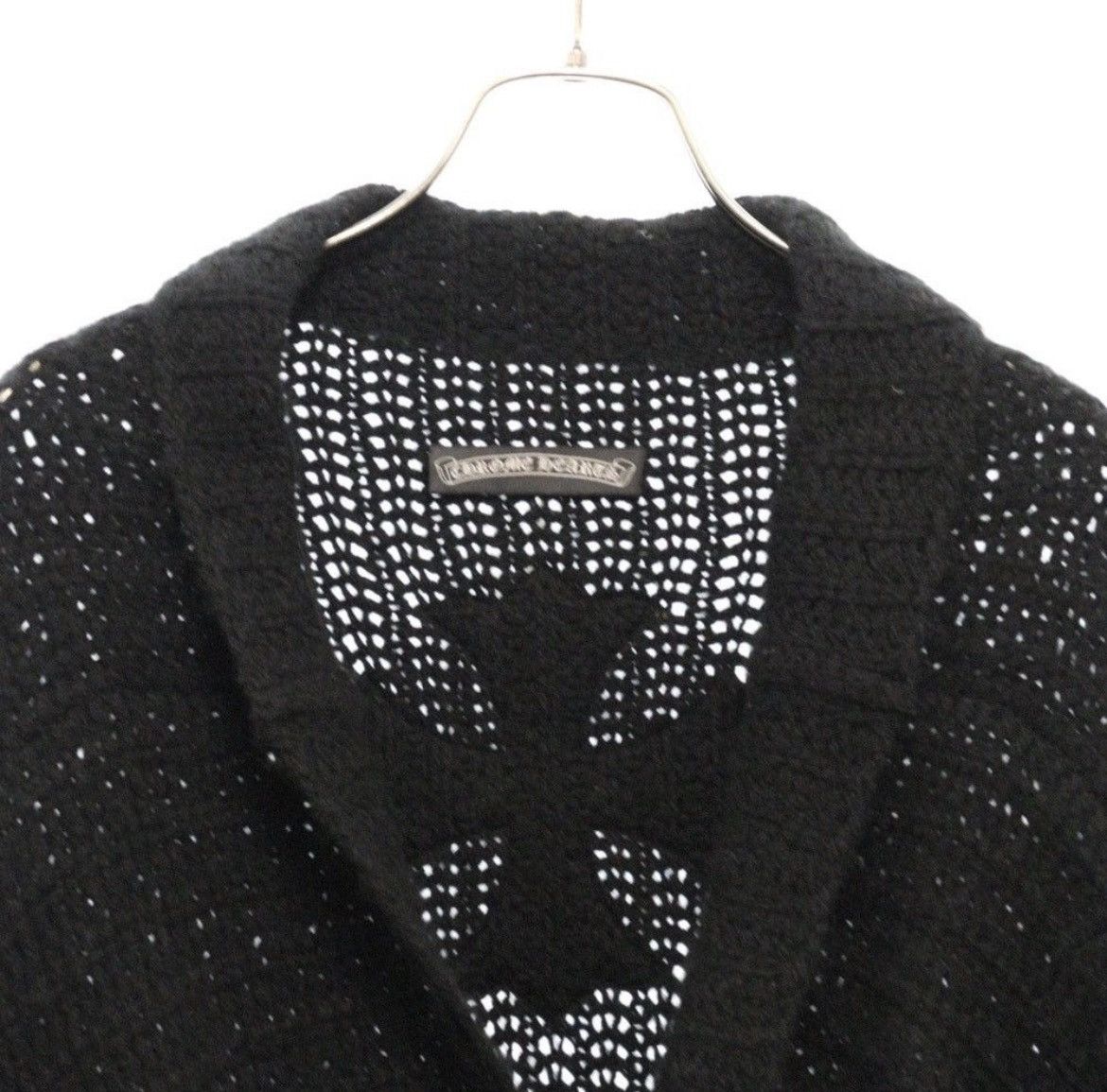 Chrome Hearts CHROME HEARTS Black Wool Buttonless Cardigan Size US S / EU 44-46 / 1 - 3 Thumbnail