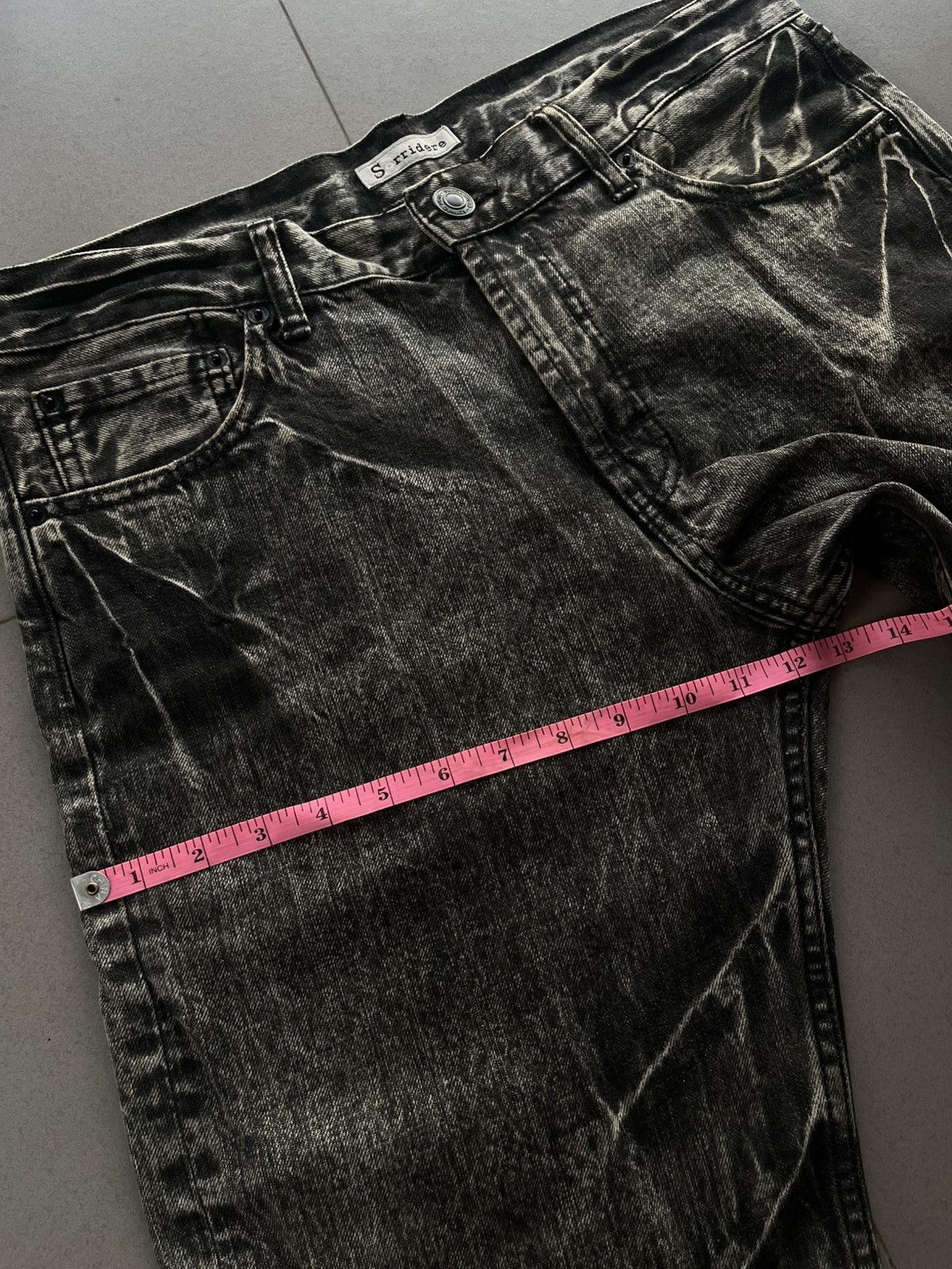 Isamu Katayama Backlash JAPANESE SORRIDERE WASHING FADED PATTERNS DENIM JEANS PANTS Size US 34 / EU 50 - 10 Thumbnail