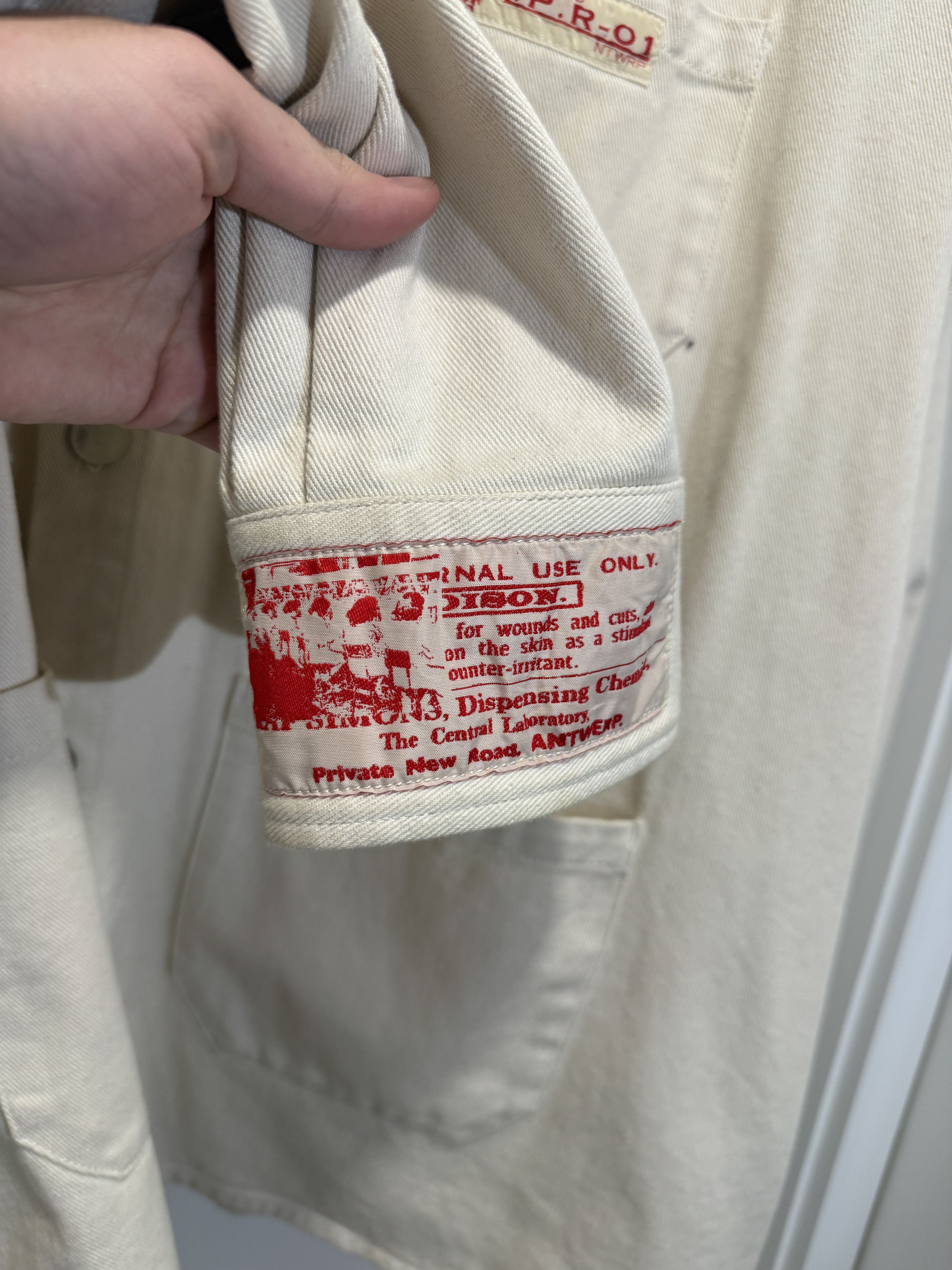 Raf Simons SS20 Beige Denim Jacket Size US M / EU 48-50 / 2 - 6 Thumbnail