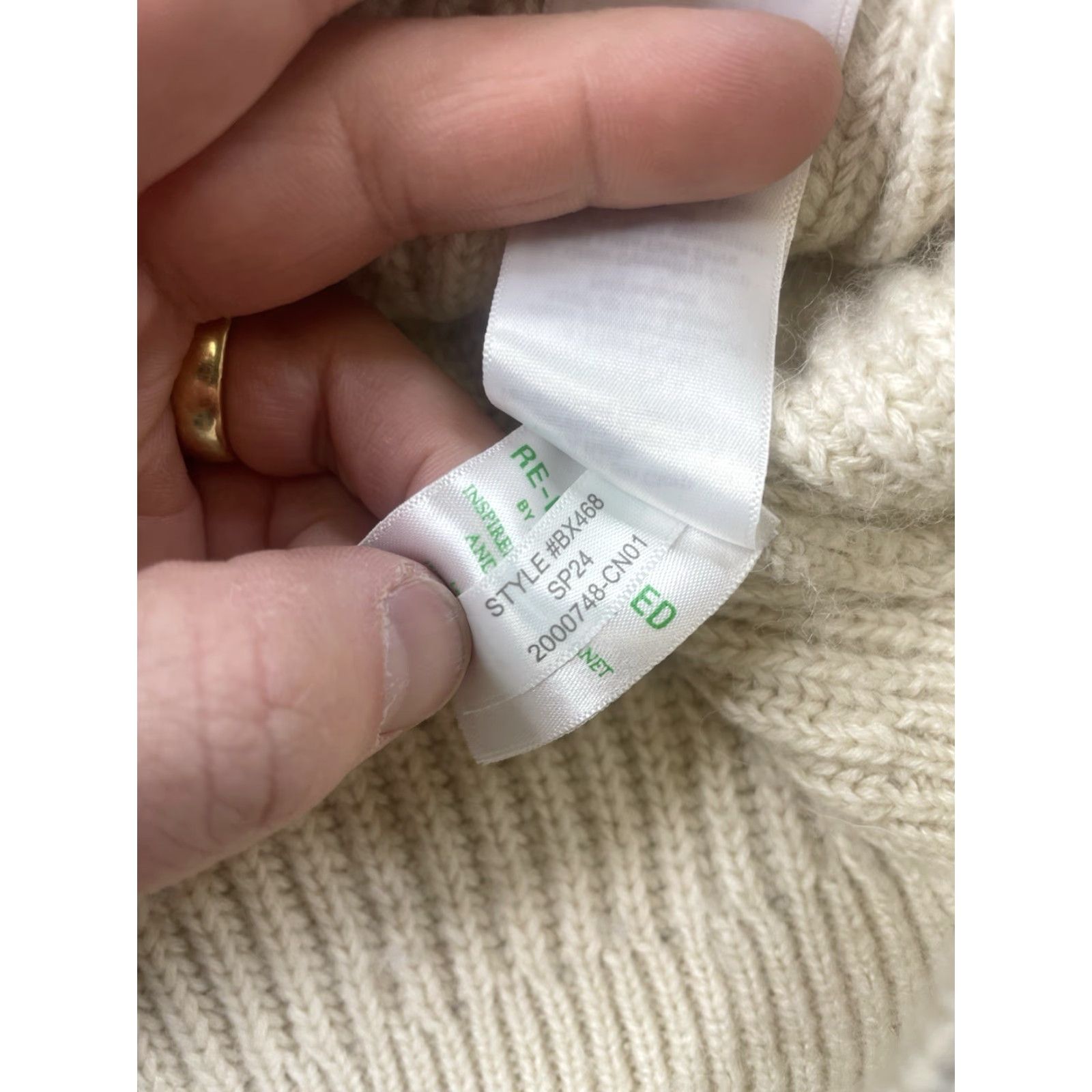 J.Crew J.CREW Sweater Cardigan Womens XL Ivory V-Neck Ribbed Alpaca Blend Knit BX468 Heavy Size XL / US 12-14 / IT 48-50 - 6 Thumbnail