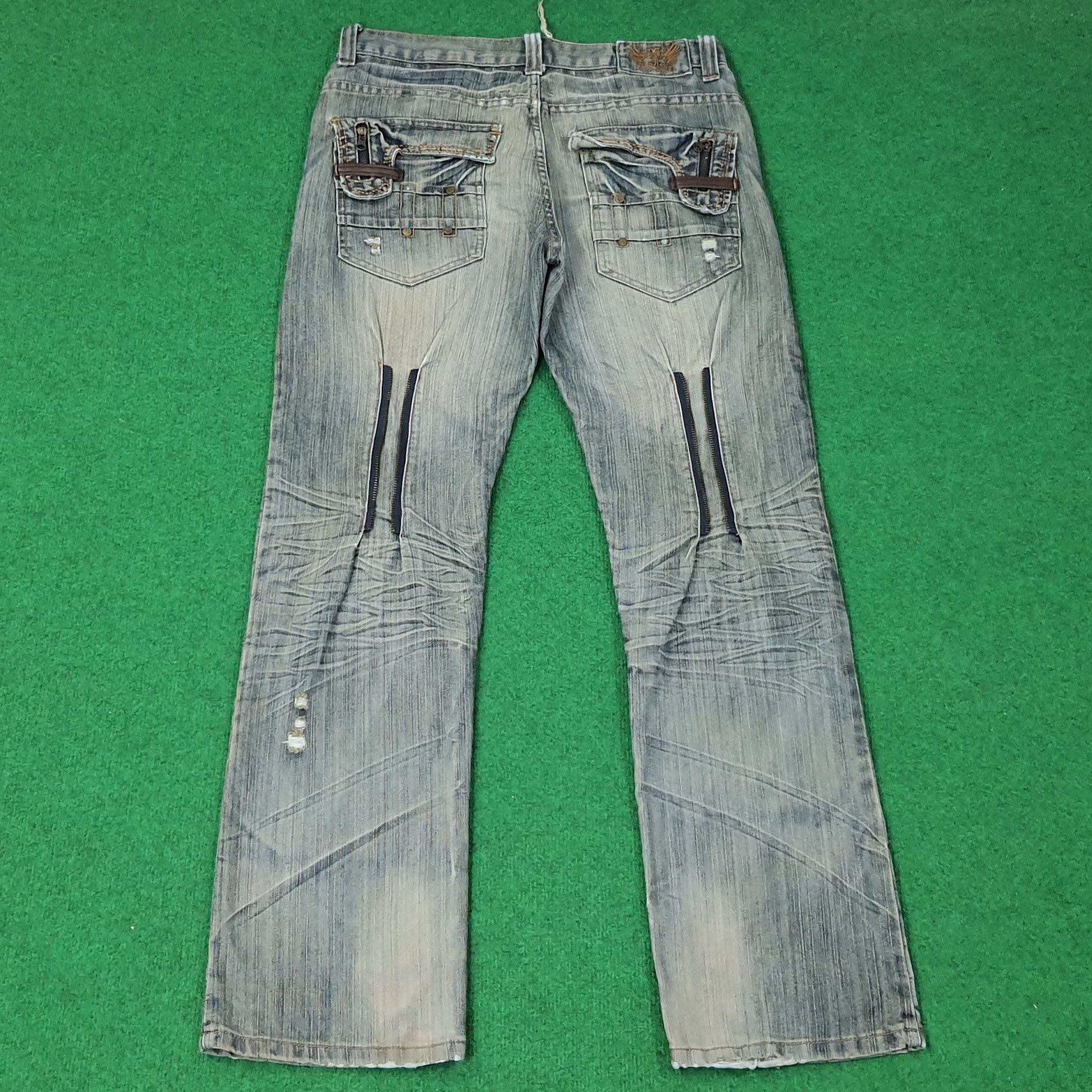 FUSAI Vintage FUSAI Focus USA Y2K Jeans C258N25 Size US 33 - 1 Thumbnail