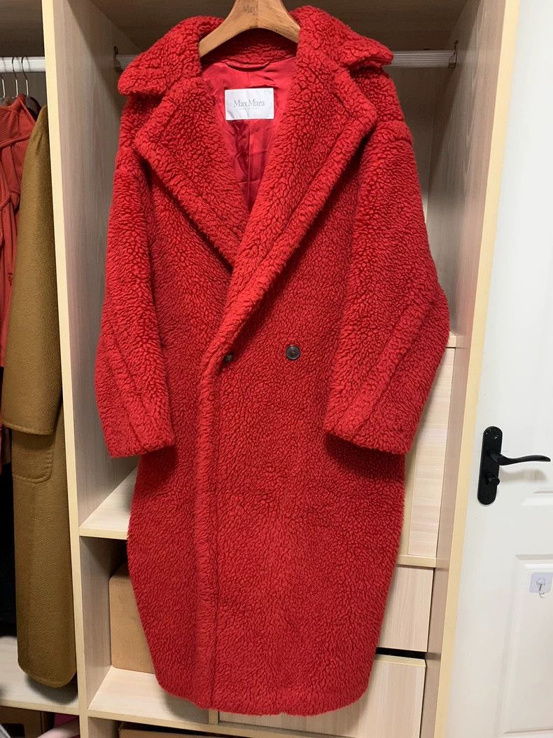 Max Mara Max Mara Teddy bear coat, tedygirl maxmara classic red Size S / US 4 / IT 40 - 1 Thumbnail