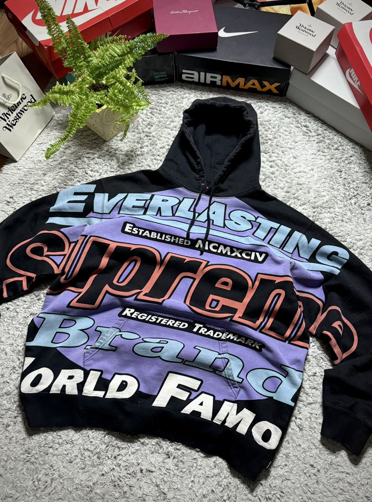 Supreme Supreme Everlasting Hoodie Rare Big Logo Vintage 00s Retro Size US XL / EU 56 / 4 - 1 Thumbnail