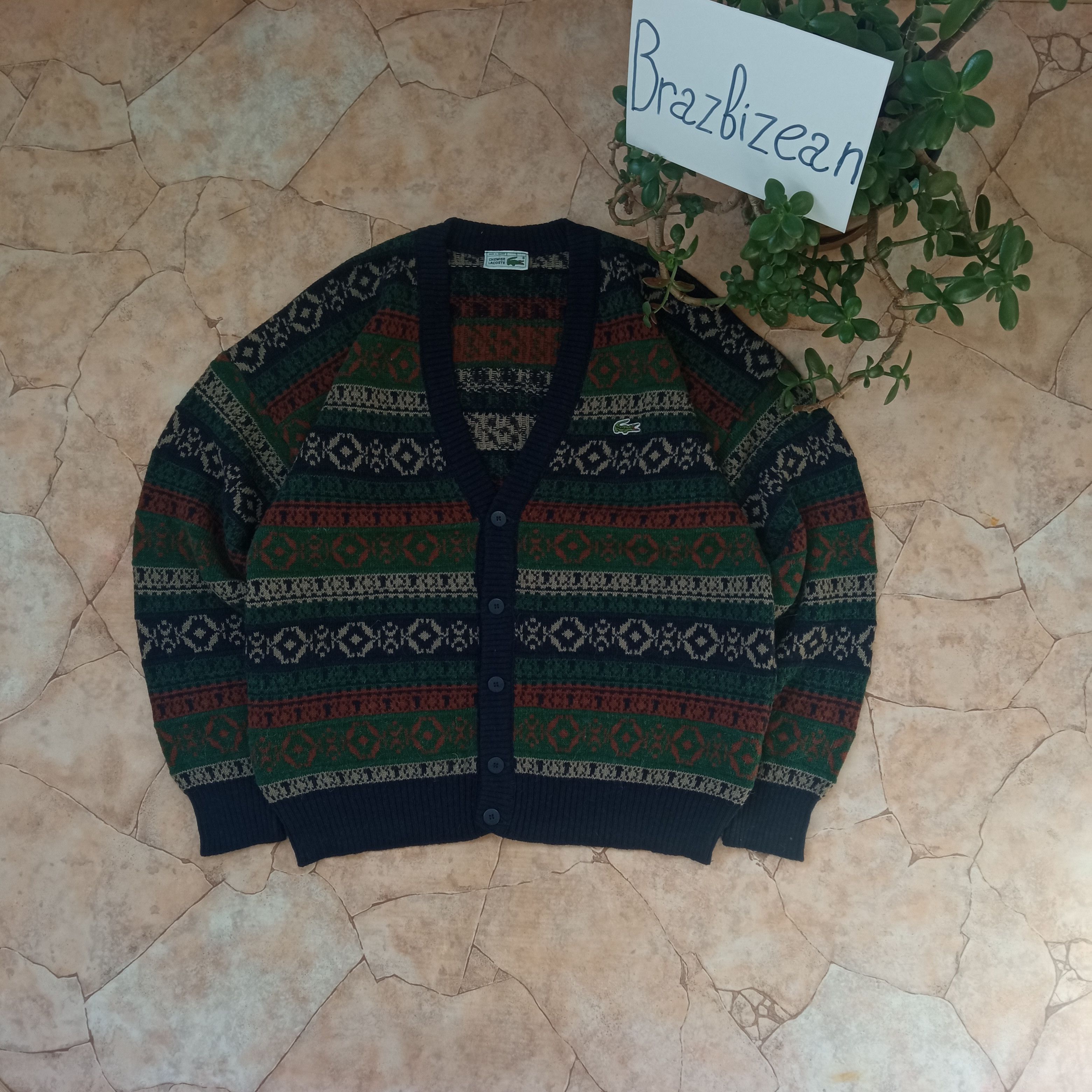 Lacoste × Vintage Lacoste crazy vintage sweater Size US M / EU 48-50 / 2 - 1 Thumbnail