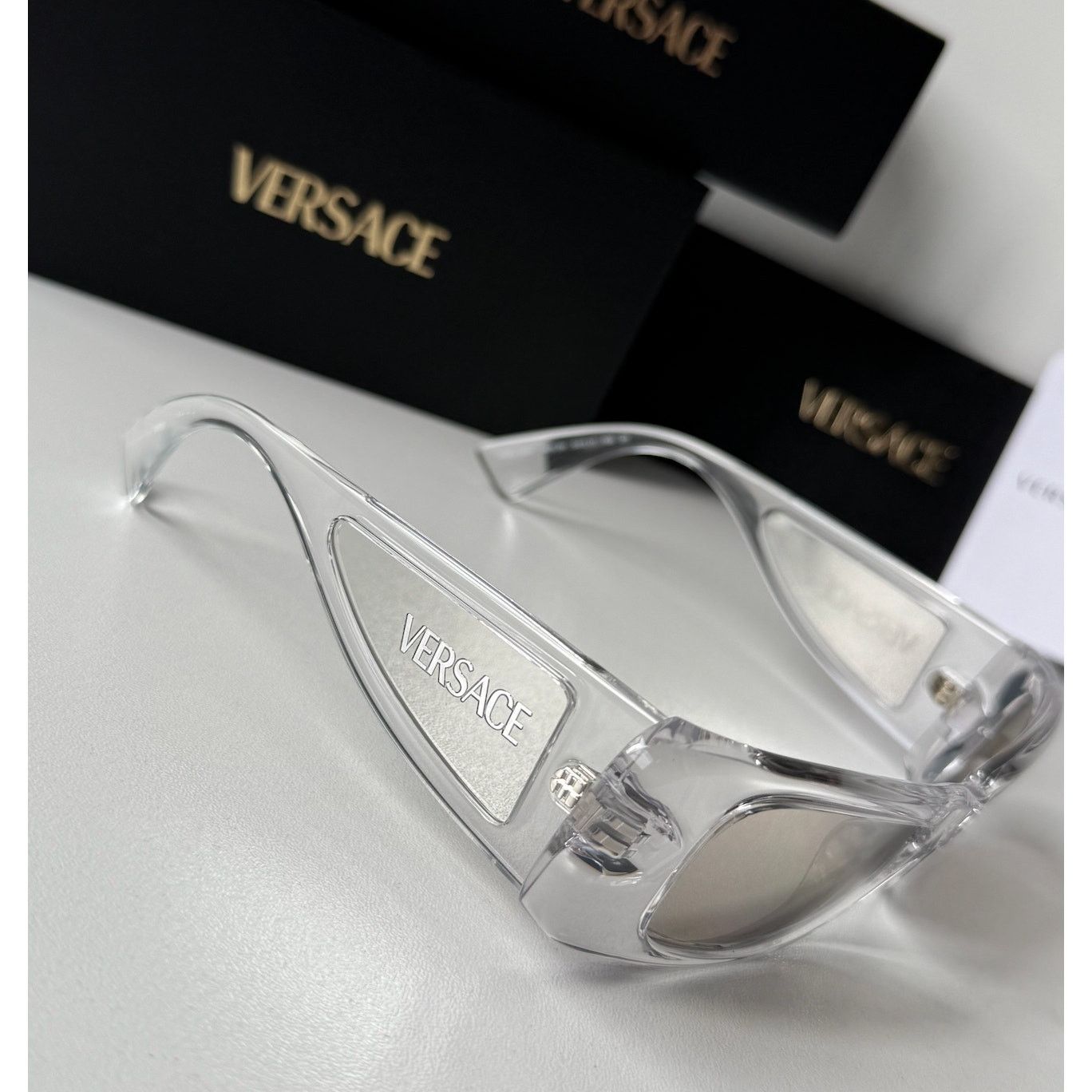 Versace NEW Versace VE4481 Silver Mirror Shielded Sunglasses Size ONE SIZE - 6 Thumbnail