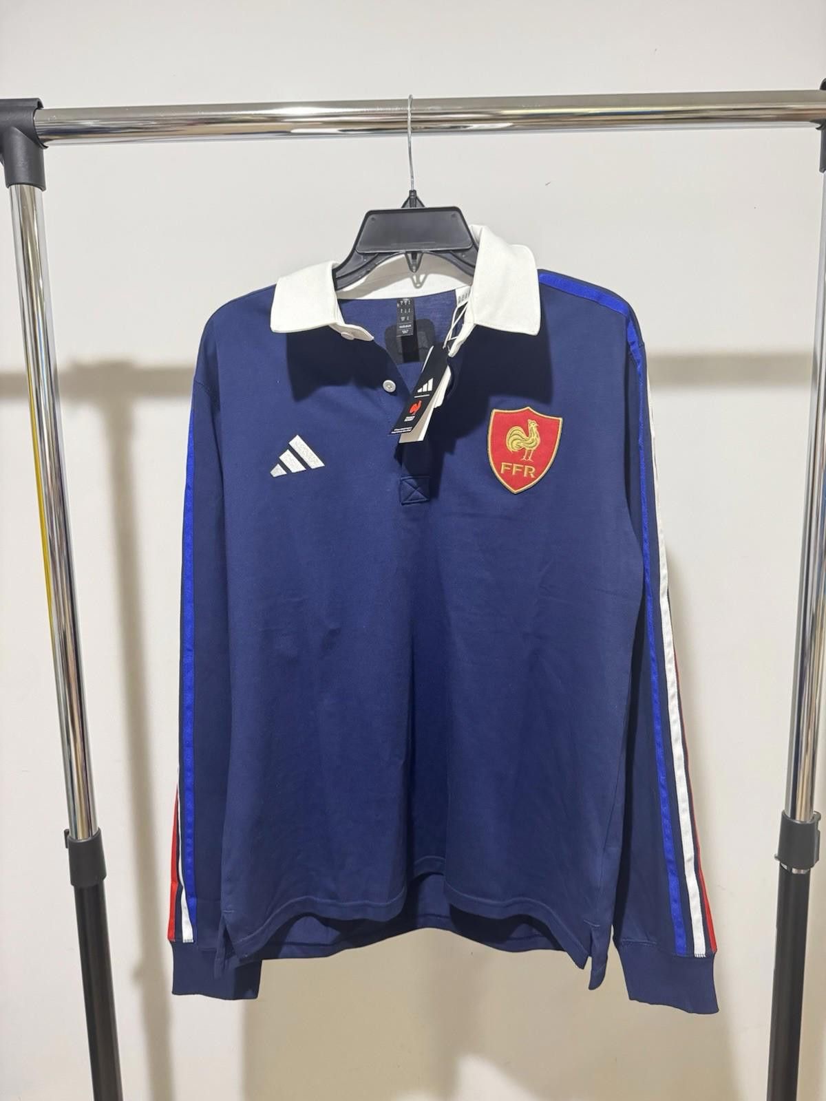 Adidas Adidas France Long Sleeve Culture Rugby Jersey - M Size ONE SIZE - 1 Thumbnail