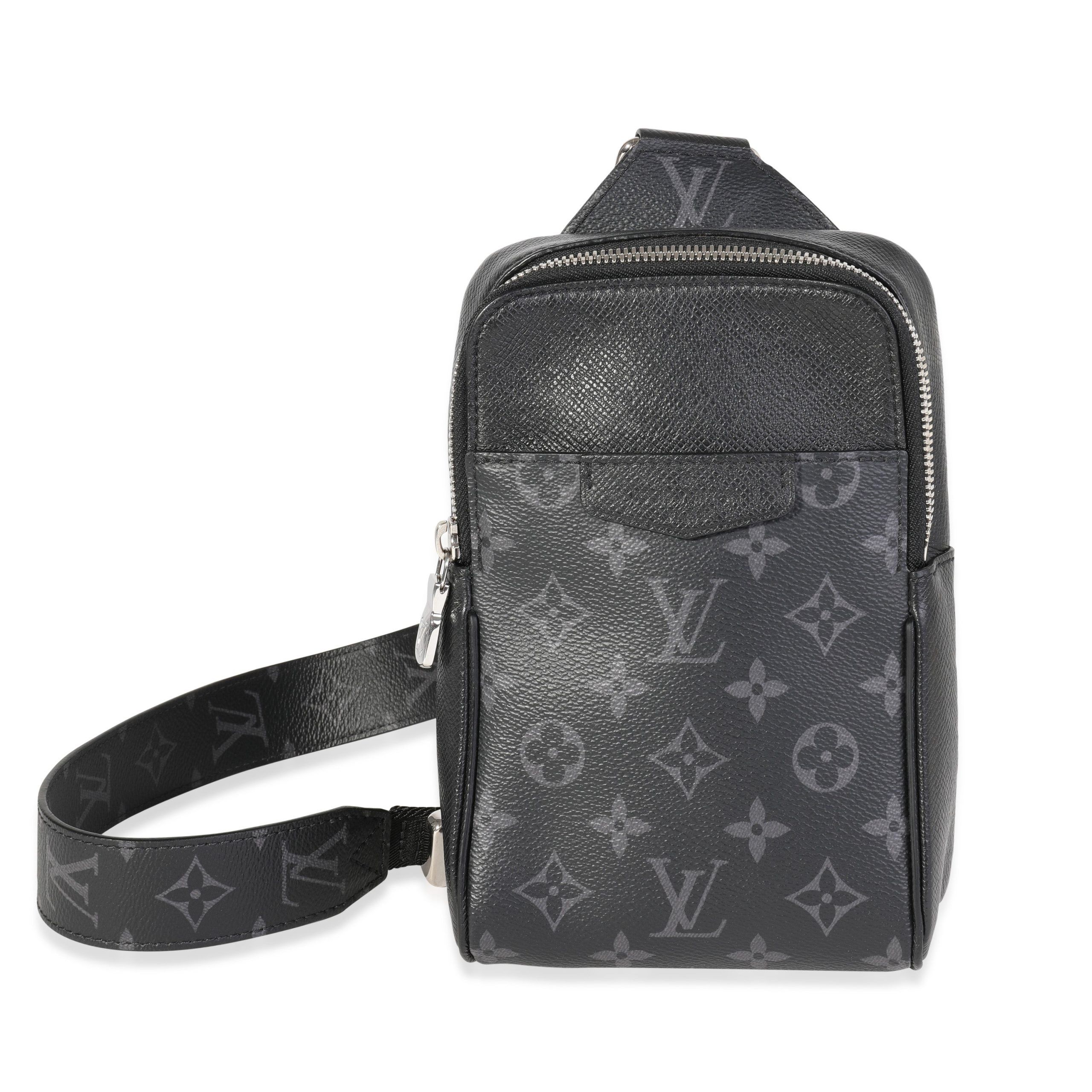 image of Louis Vuitton Black Taigarama Outdoor Slingbag, Women's