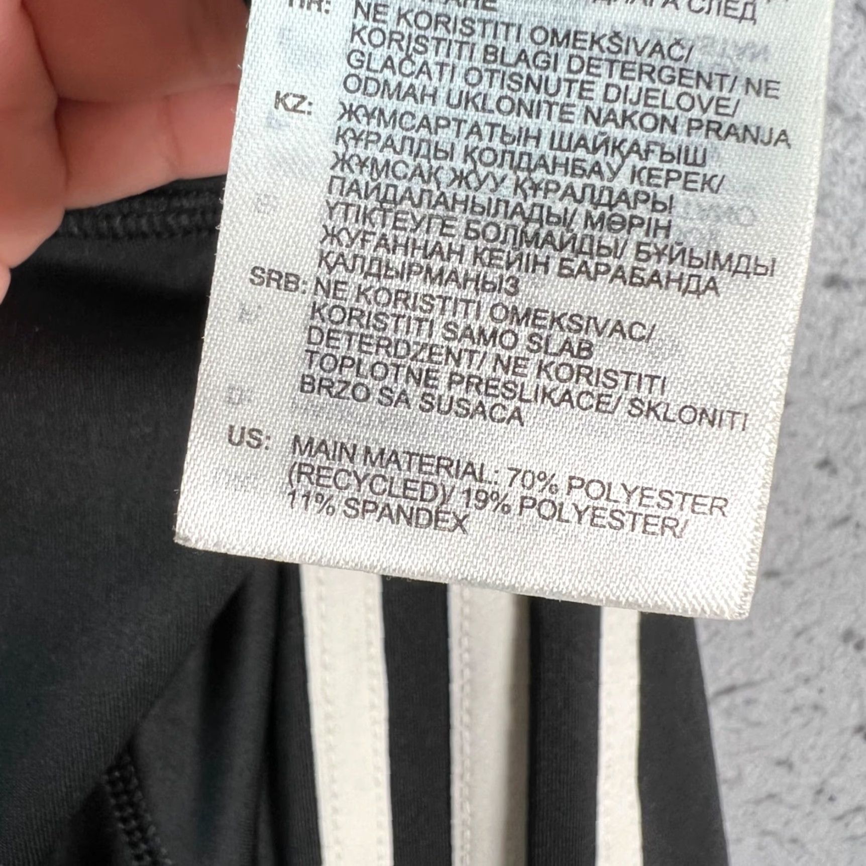 Adidas Adidas Womens Small Climalite Black Leggings High-Waist Stretch Activewear Leggings Size S Black Womens Adidas Originals Athletic Skinny Inseam 28 in Size 26" / US 2 / IT 38 - 4 Thumbnail