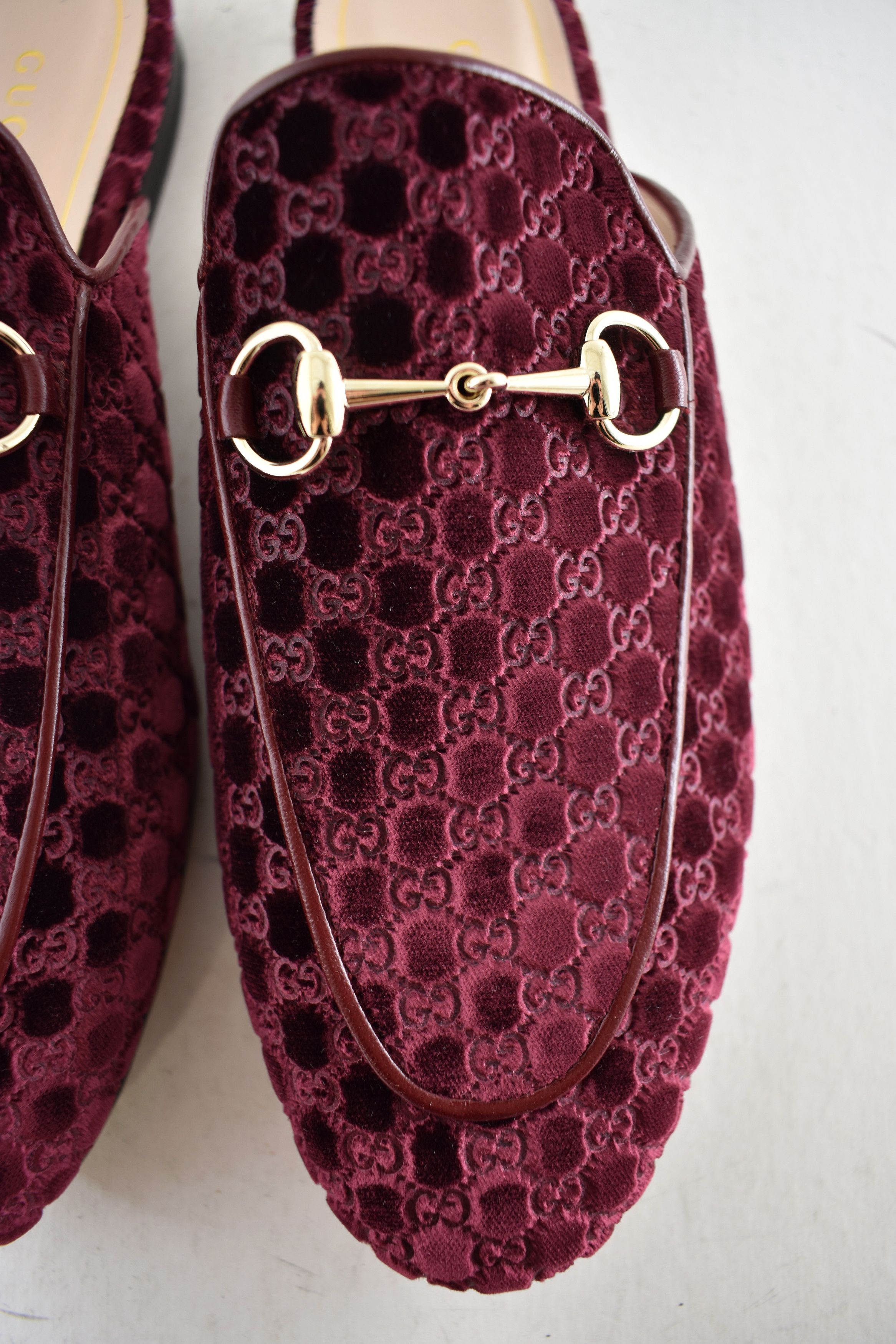 Gucci Gucci Princetown Velvet GG Logo Slide Loafer Mule Flat 37 Size US 7 / IT 37 - 12 Thumbnail