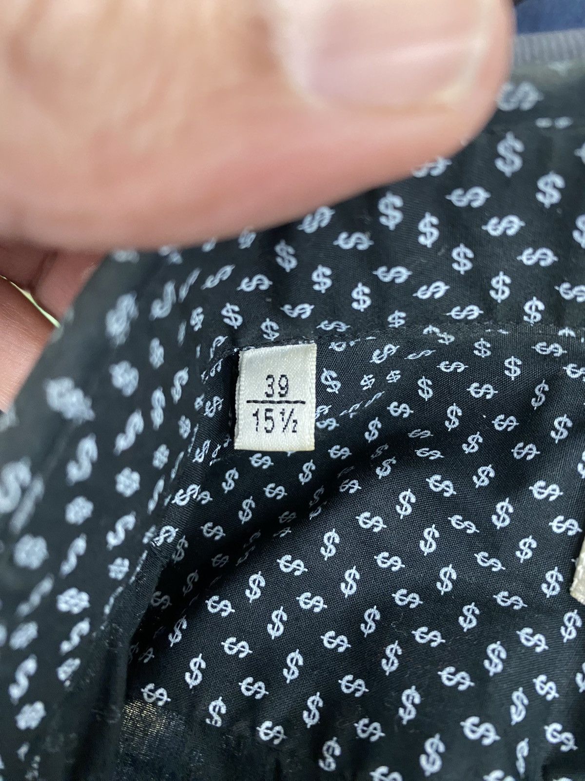 Yves Saint Laurent Saint Laurent dollar sign shirt black small Hedi Slimane Size US S / EU 44-46 / 1 - 12 Thumbnail