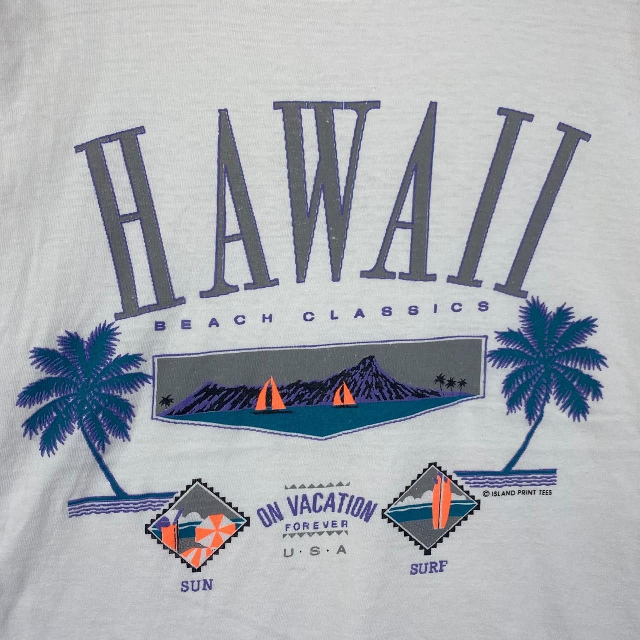 Vintage Vintage 90’ HAWAII BEACH CLASSICS Sun Surf Tee Shirt Island Size M / US 6-8 / IT 42-44 - 3 Thumbnail