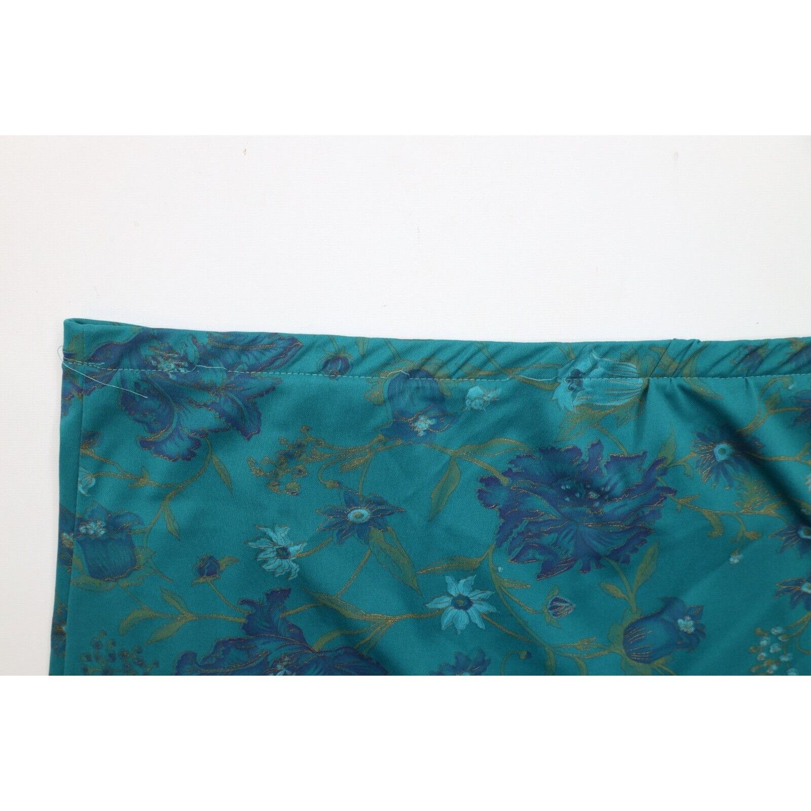 Vintage Vintage 70s Streetwear Metallic Flower Knit Skirt Size 38" / US 16 / IT 52 - 6 Thumbnail