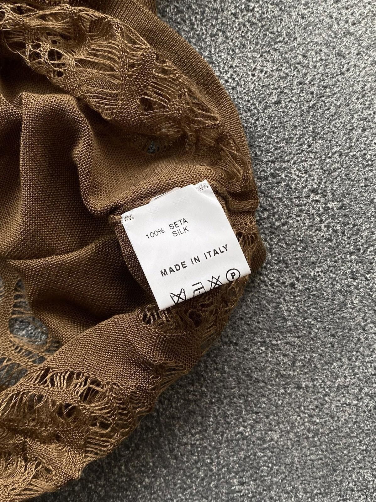 Gucci 2000’s Gucci By Tom Ford Silk Mesh Blouse Brown Vintage Size M / US 6-8 / IT 42-44 - 12 Thumbnail