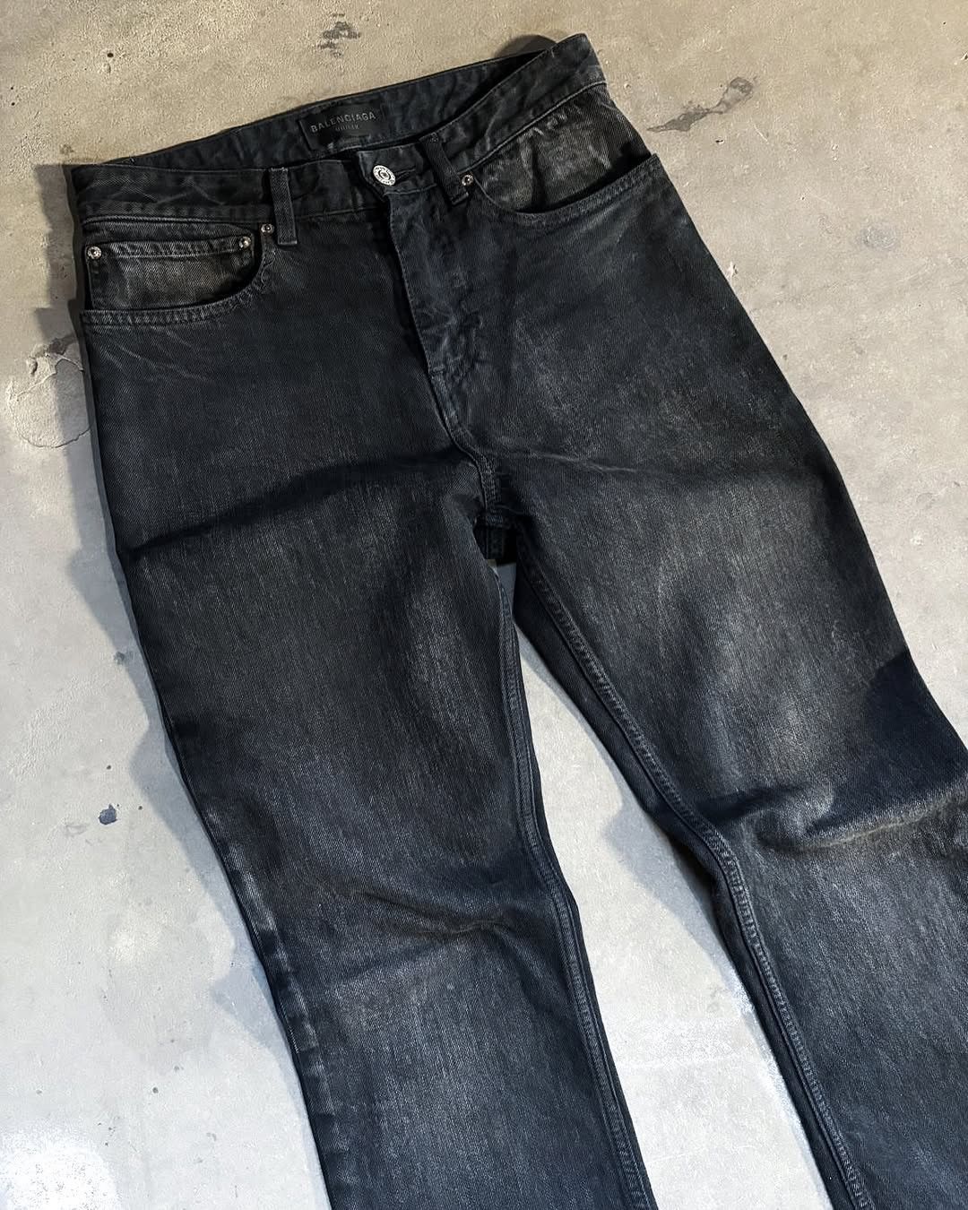 Balenciaga S/S22 GREY/BROWN BOOTCUT DENIM Size US 32 / EU 48 - 6 Thumbnail