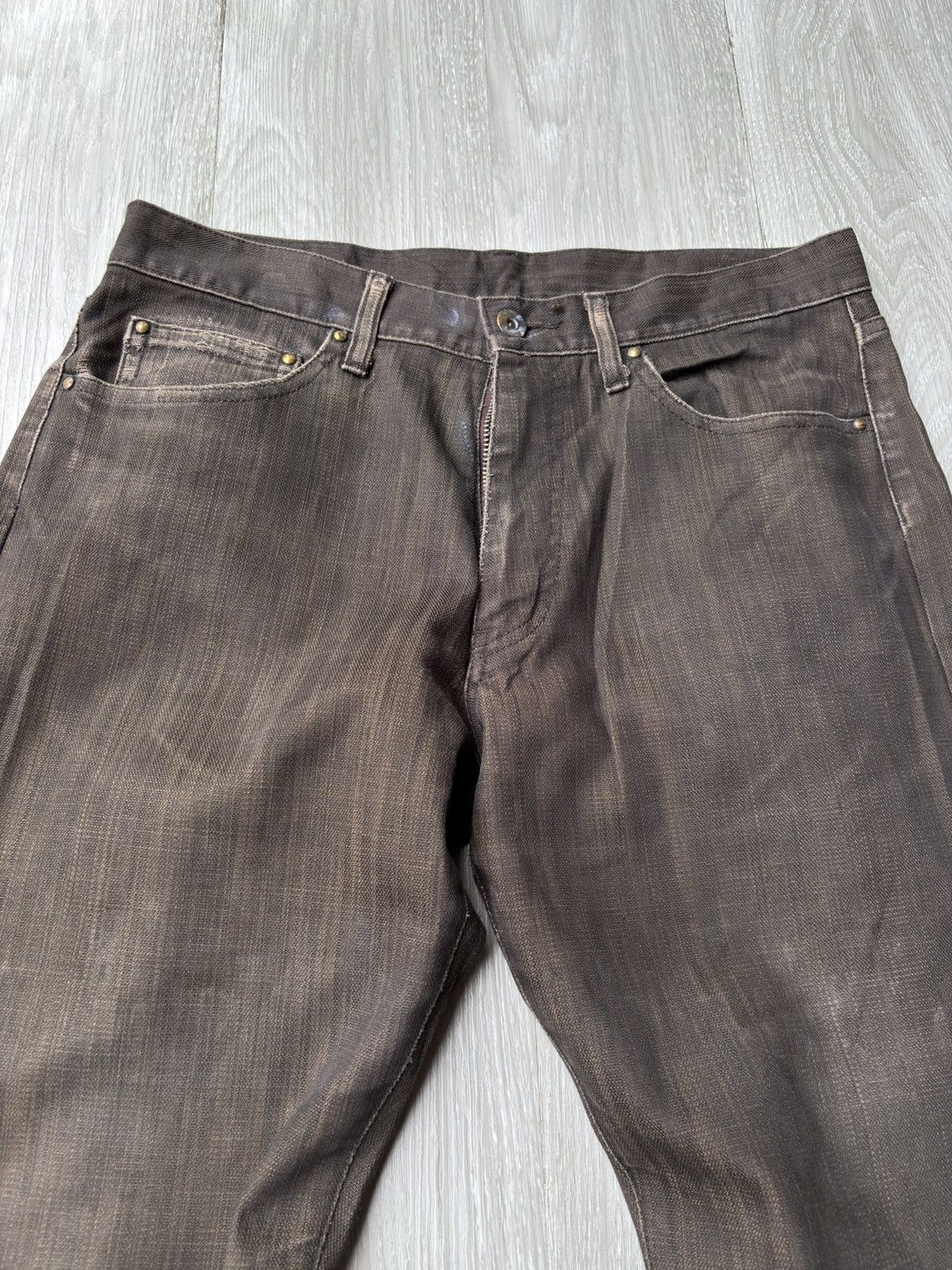Japanese Brand MENS MELROSE lace up flare jeans Size US 30 / EU 46 - 2 Thumbnail