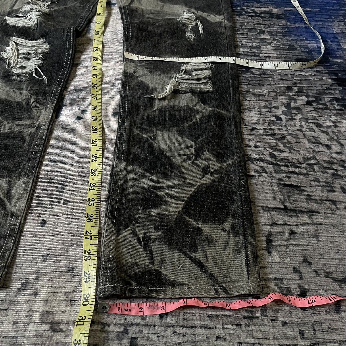 14th Addiction smoke acid wash distressed Jeans Gothic Punk Size US 33 - 13 Thumbnail
