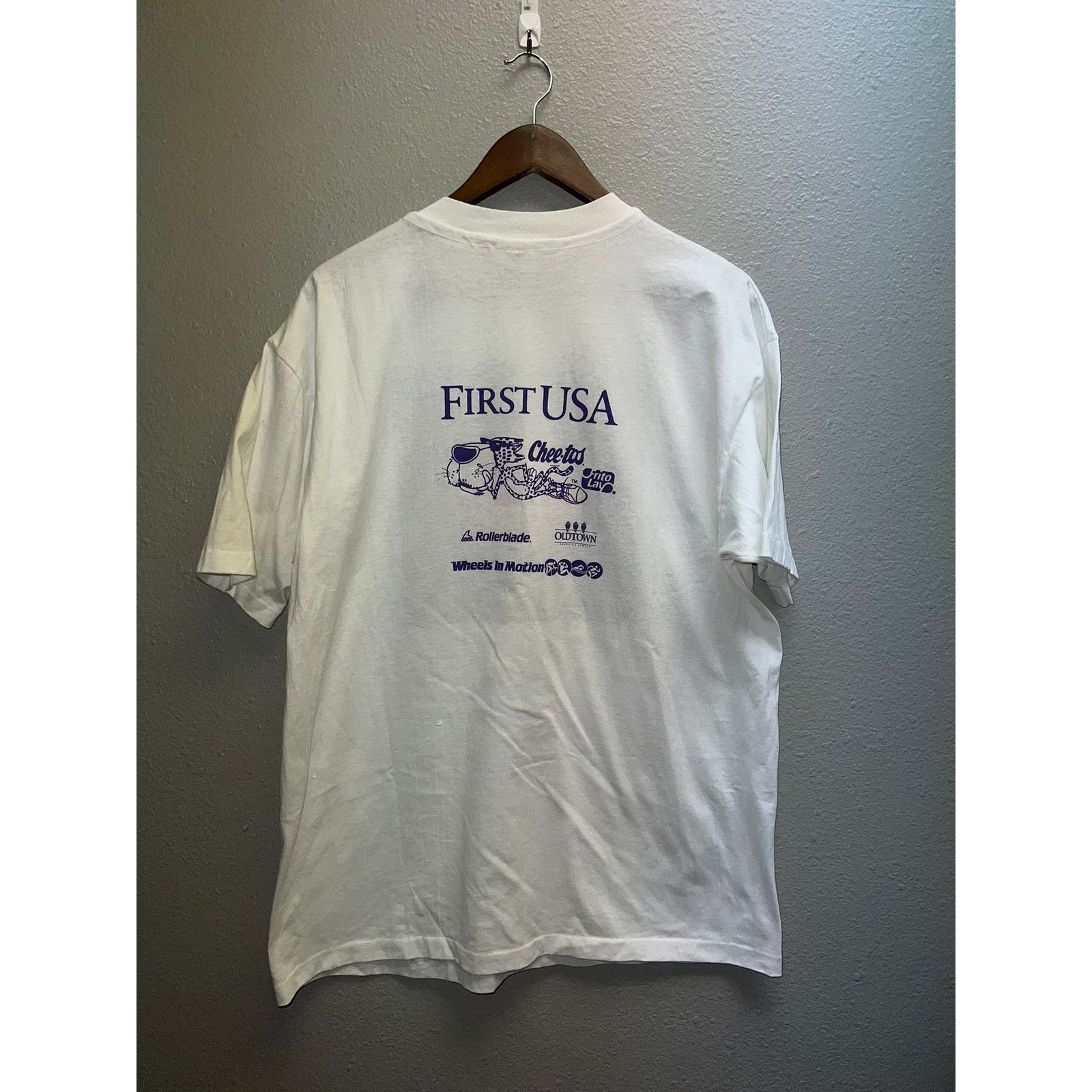 Hanes Vintage Dallas Shirt Dallas Cares 5K Run 1992 Cheeto 90s XL Size US XL / EU 56 / 4 - 6 Thumbnail