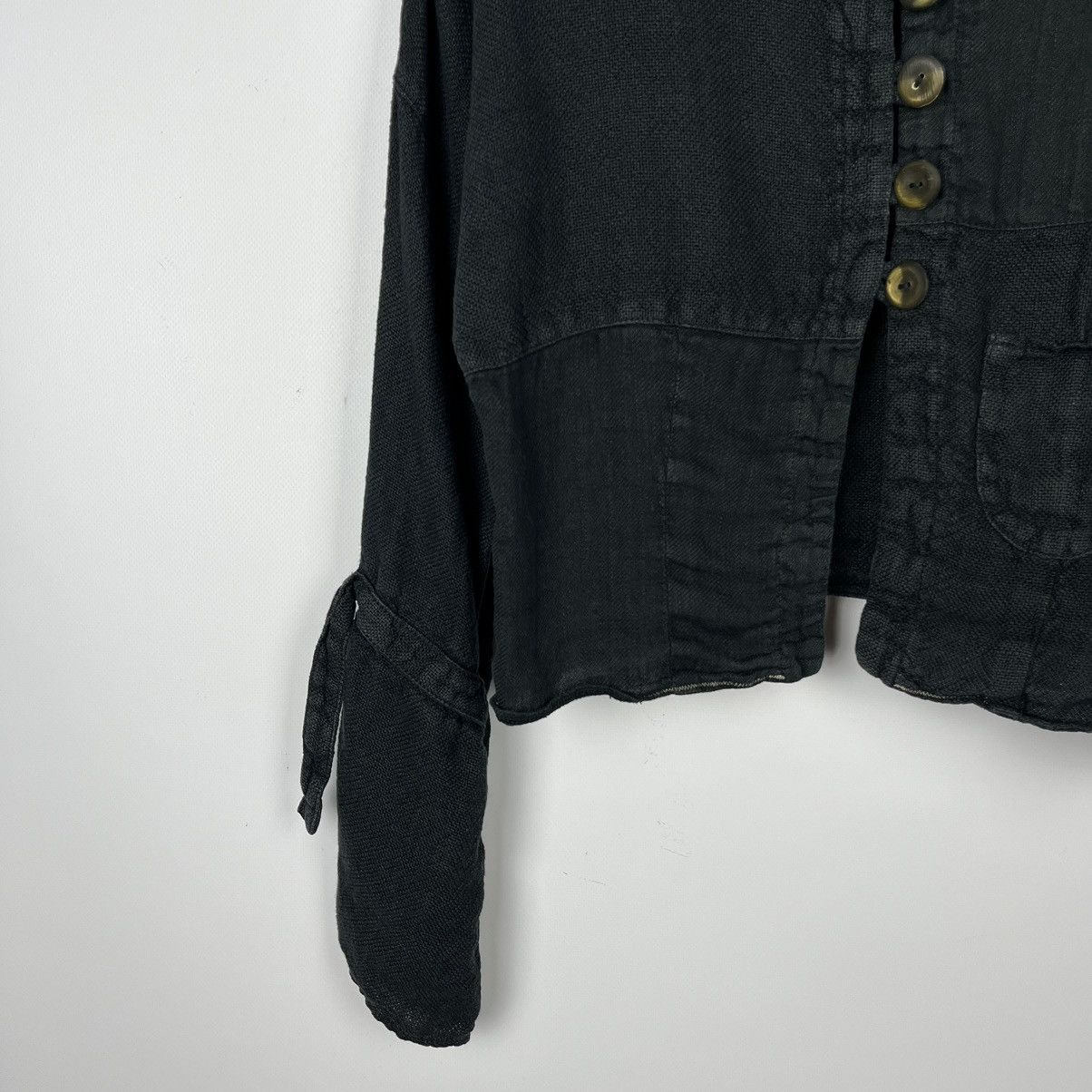 If Six Was Nine Avant-Garde Ewa I Walla linen cotton ladies gothic cardigan Size M / US 6-8 / IT 42-44 - 5 Thumbnail