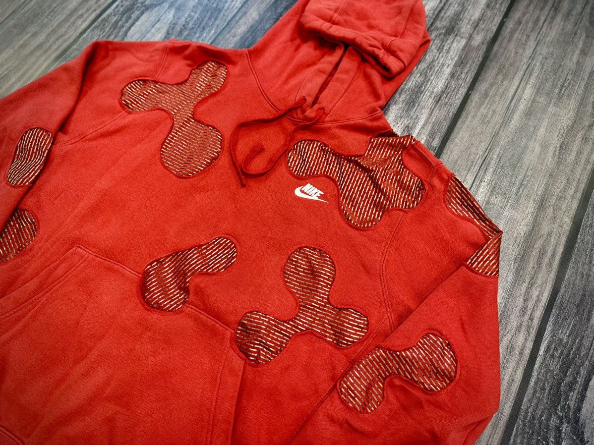 Nike Nike Custom Hoodie Vintage 90s Y2K Reworked Size US L / EU 52-54 / 3 - 2 Thumbnail