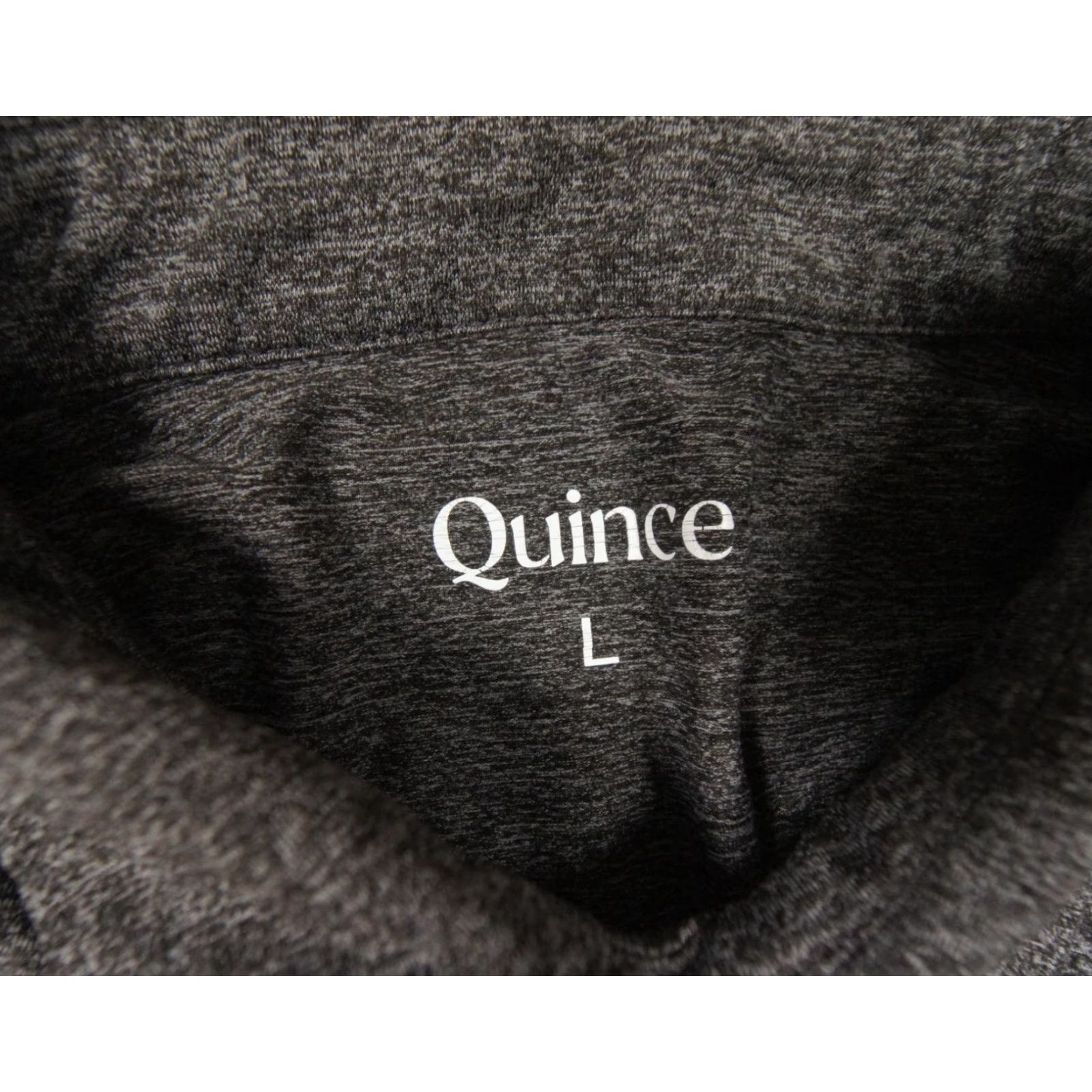 Quince Quince Shirt Mens Large Gray Polo Short Sleeve Stretch Adult Collared Preppy Size US L / EU 52-54 / 3 - 4 Thumbnail