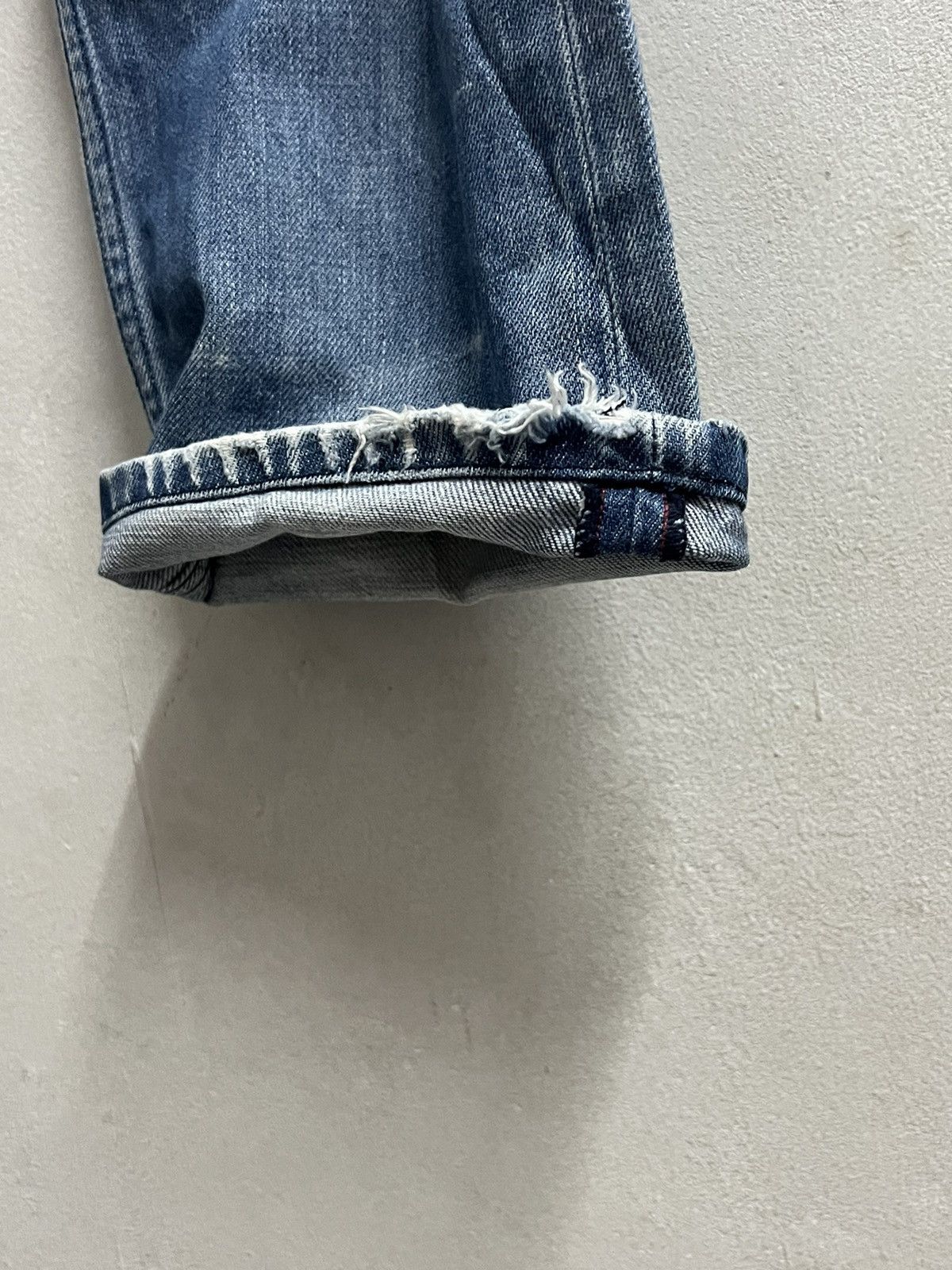 Replay × Vintage REPLAY DENIM DISTREES BUTTON FLY Size US 32 / EU 48 - 6 Thumbnail