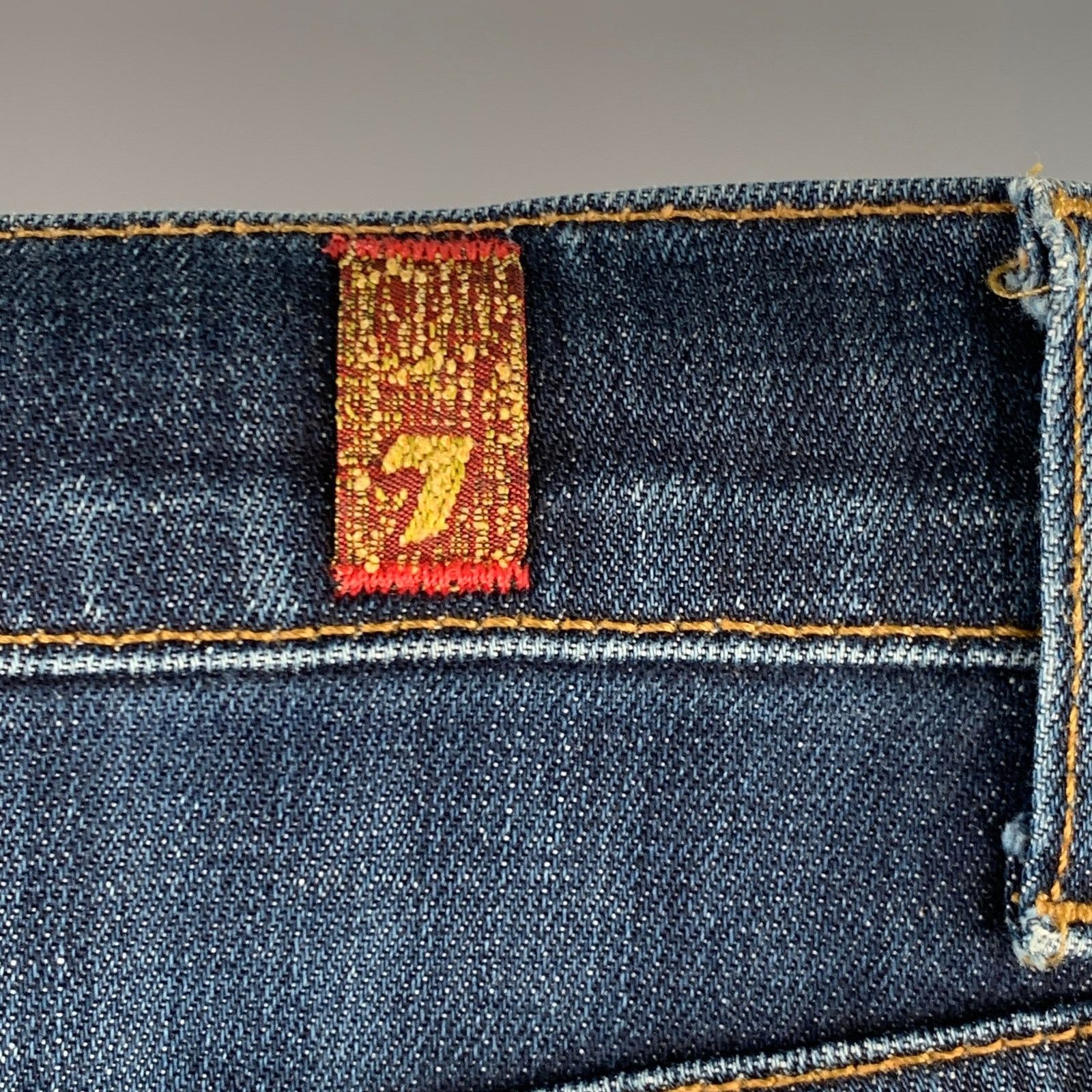 7 For All Mankind 7 FOR ALL MANKIND 30 Paxtyn Indigo Wash Denim Zip Fly Jeans Size US 30 / EU 46 - 3 Thumbnail