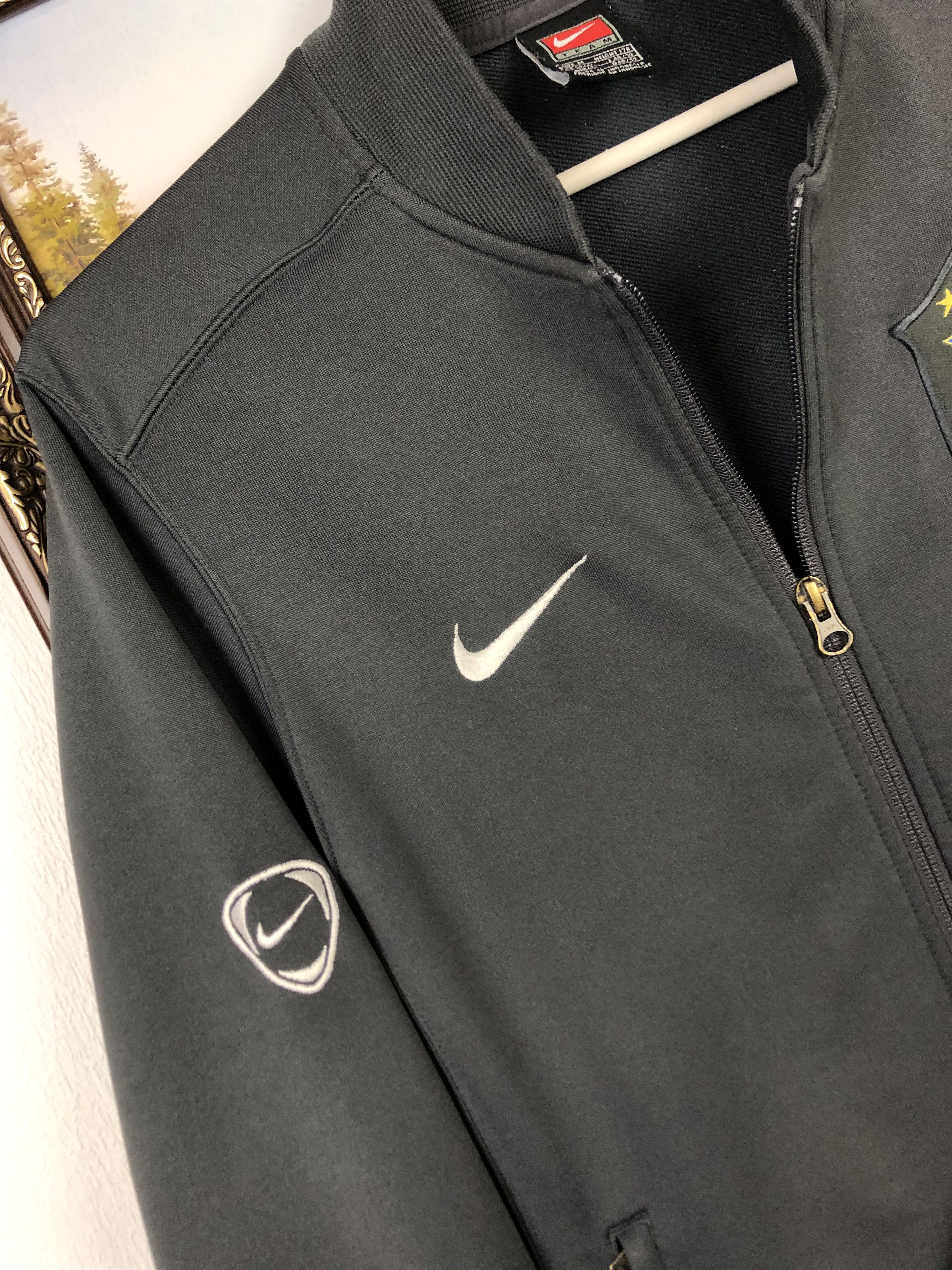 Nike Vintage Nike Brazil Football Jacket Soccer Track Top Size US M / EU 48-50 / 2 - 4 Thumbnail