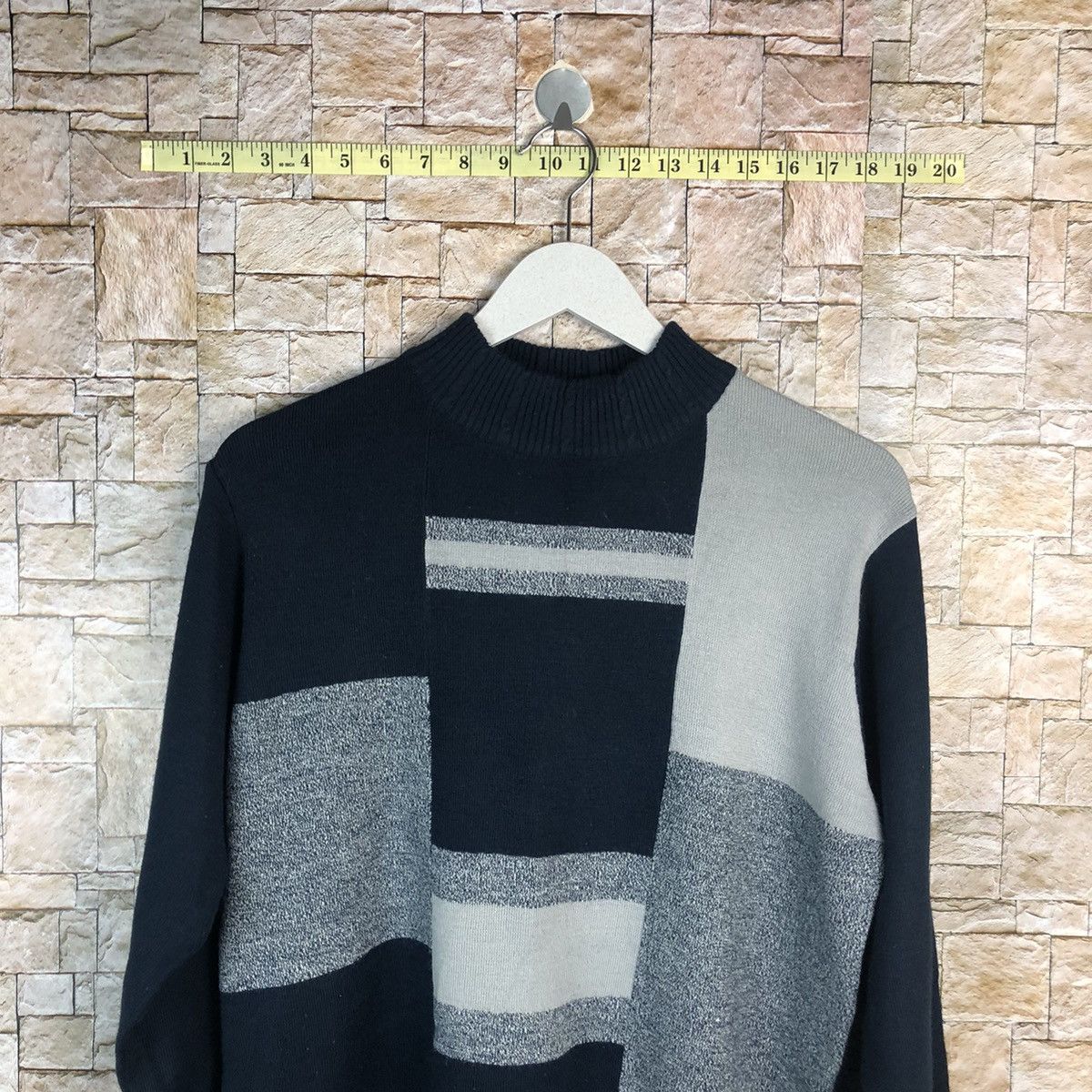 Homespun Knitwear × Japanese Brand Eagle star vintage art Black Blue Knitwear sweatshirt #A948 Size US M / EU 48-50 / 2 - 2 Thumbnail