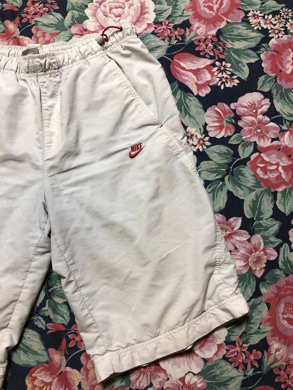 Nike Vintage Nike Swoosh Drill Nylon Shorts streetwear Size US 34 / EU 50 - 25 Thumbnail