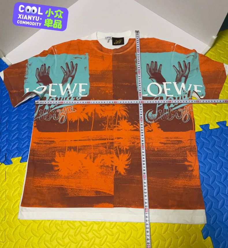 Loewe LOEWE Full printed floral shoulder drop short T Size XS / US 0-2 / IT 36-38 - 1 Thumbnail
