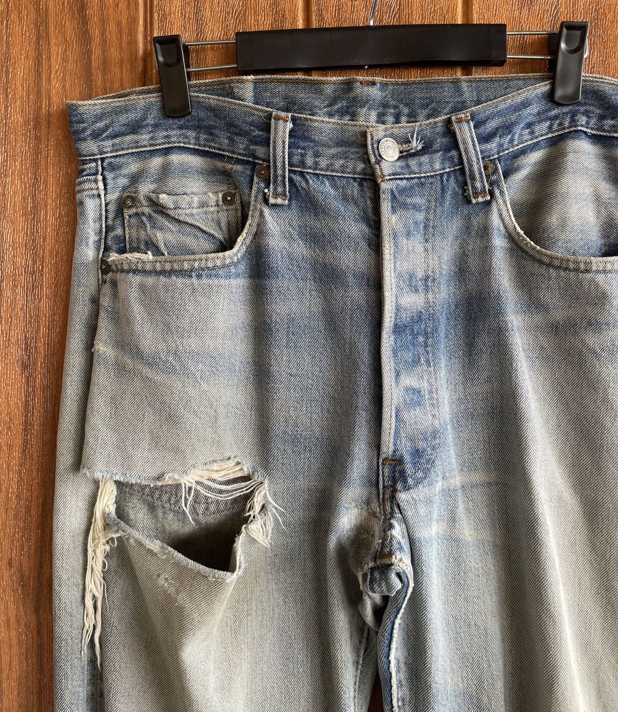 Levi's Vintage 80s🔥Levi’s 501🔥Rindem Hidden Rivets Selvedge Denim Size US 33 - 8 Thumbnail