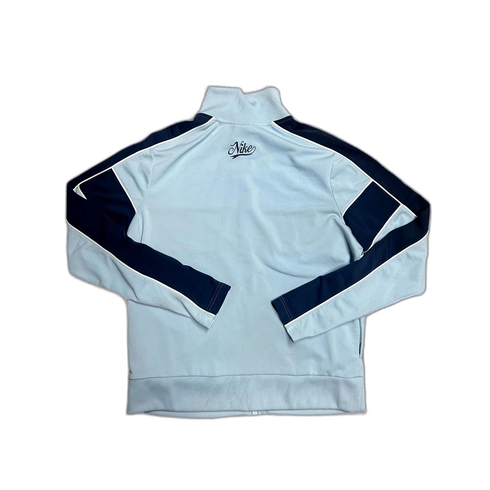 Nike Vintage Nike Light Blue Jacket Basketball Track Suit Jacket Size US XL / EU 56 / 4 - 2 Thumbnail