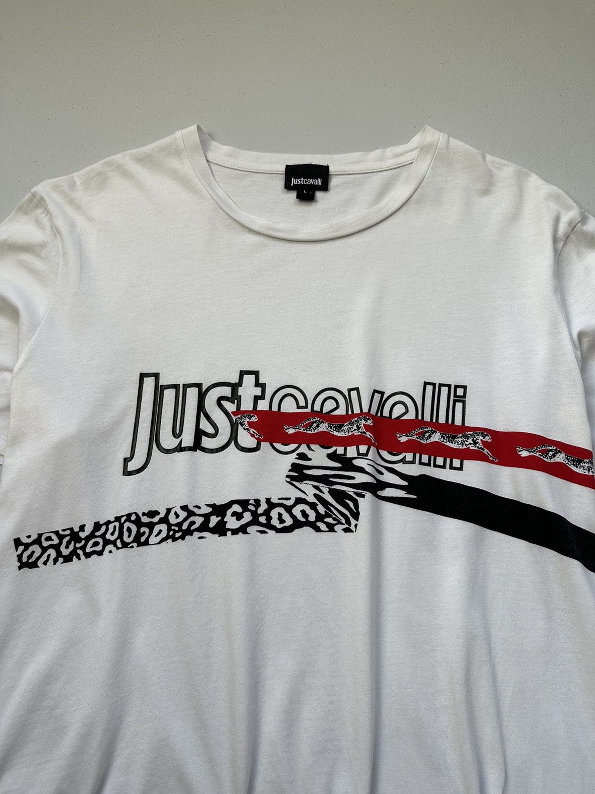 Just Cavalli Just Cavalli Print Logo Tee Size US L / EU 52-54 / 3 - 6 Thumbnail