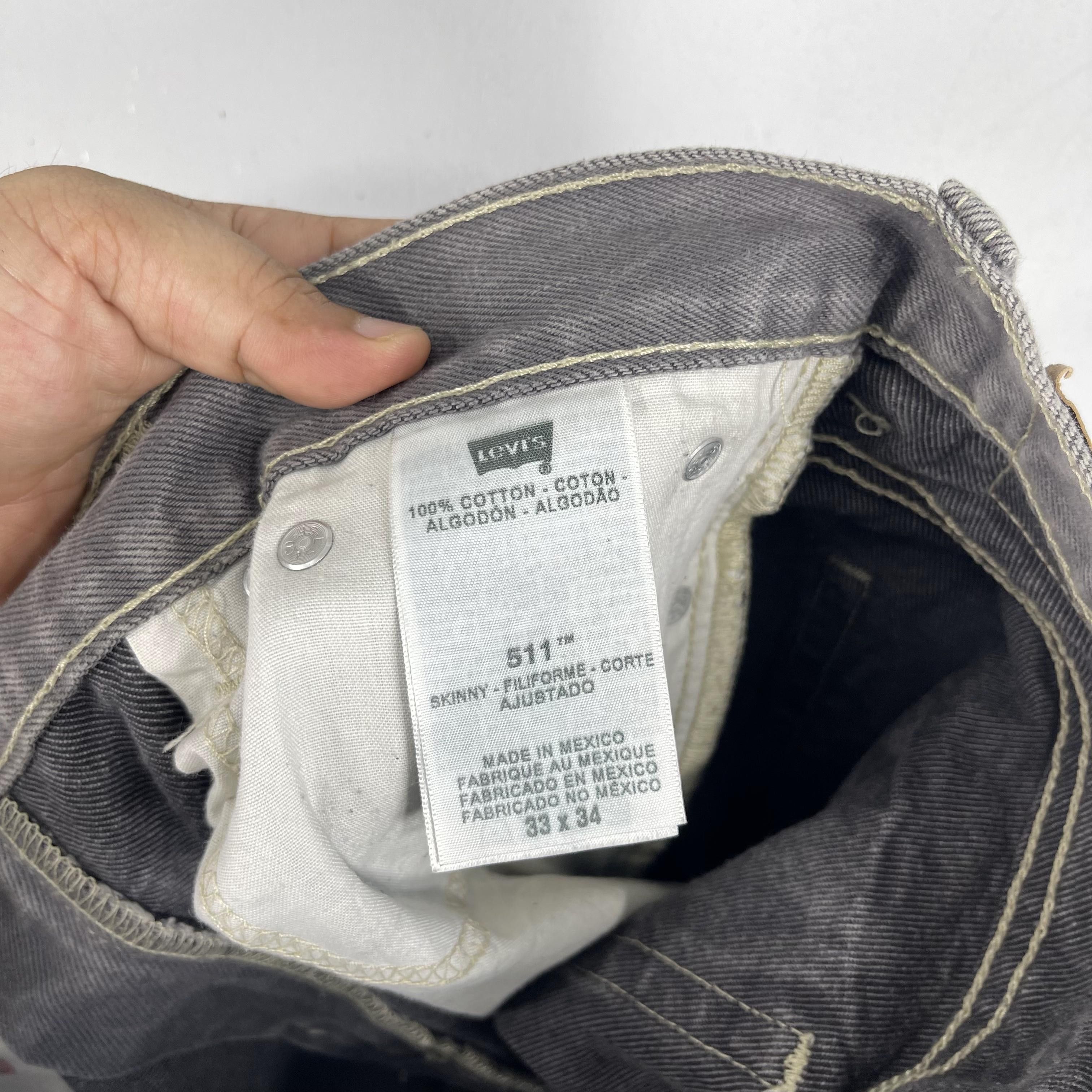 Levi's × Vintage Size 32 Levis 511 Paint Splatter Distressed Slim Fit Jeans Size US 32 / EU 48 - 6 Thumbnail