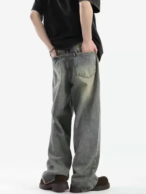Japanese Brand HamadLight Blue High Street Vintage Loose Casual Pants Size US 29 - 6 Thumbnail