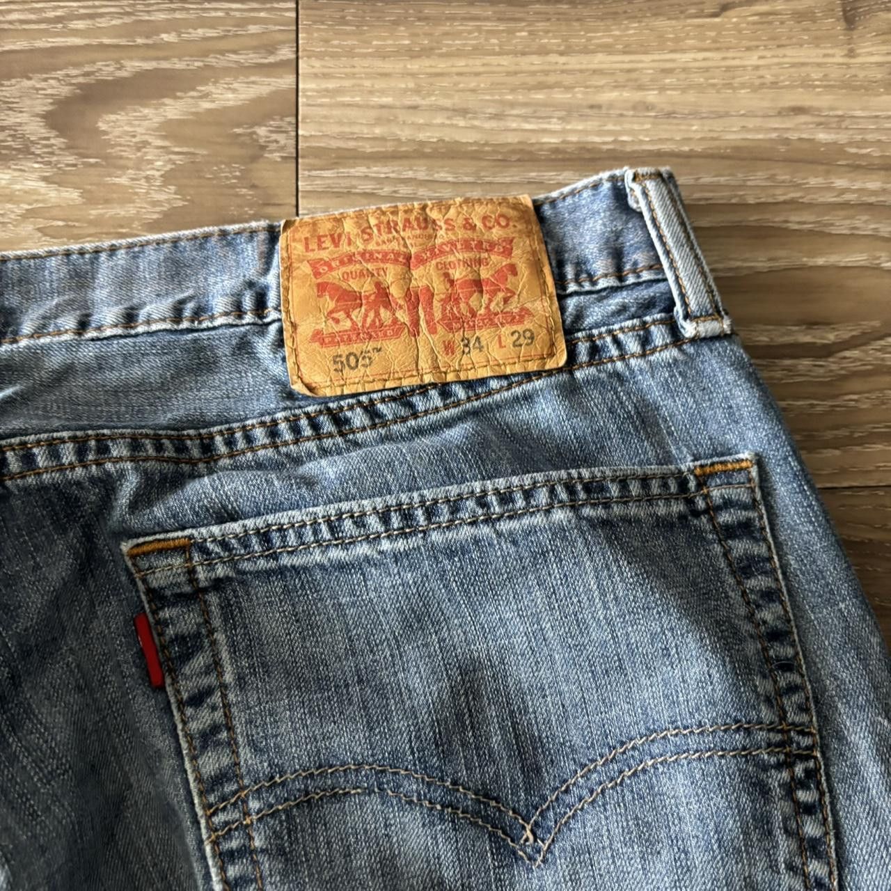 Levi's Crazy Vintage Y2K/2000s Grunge Levis Faded Denim Jeans! 34x29 Size US 33 - 6 Thumbnail