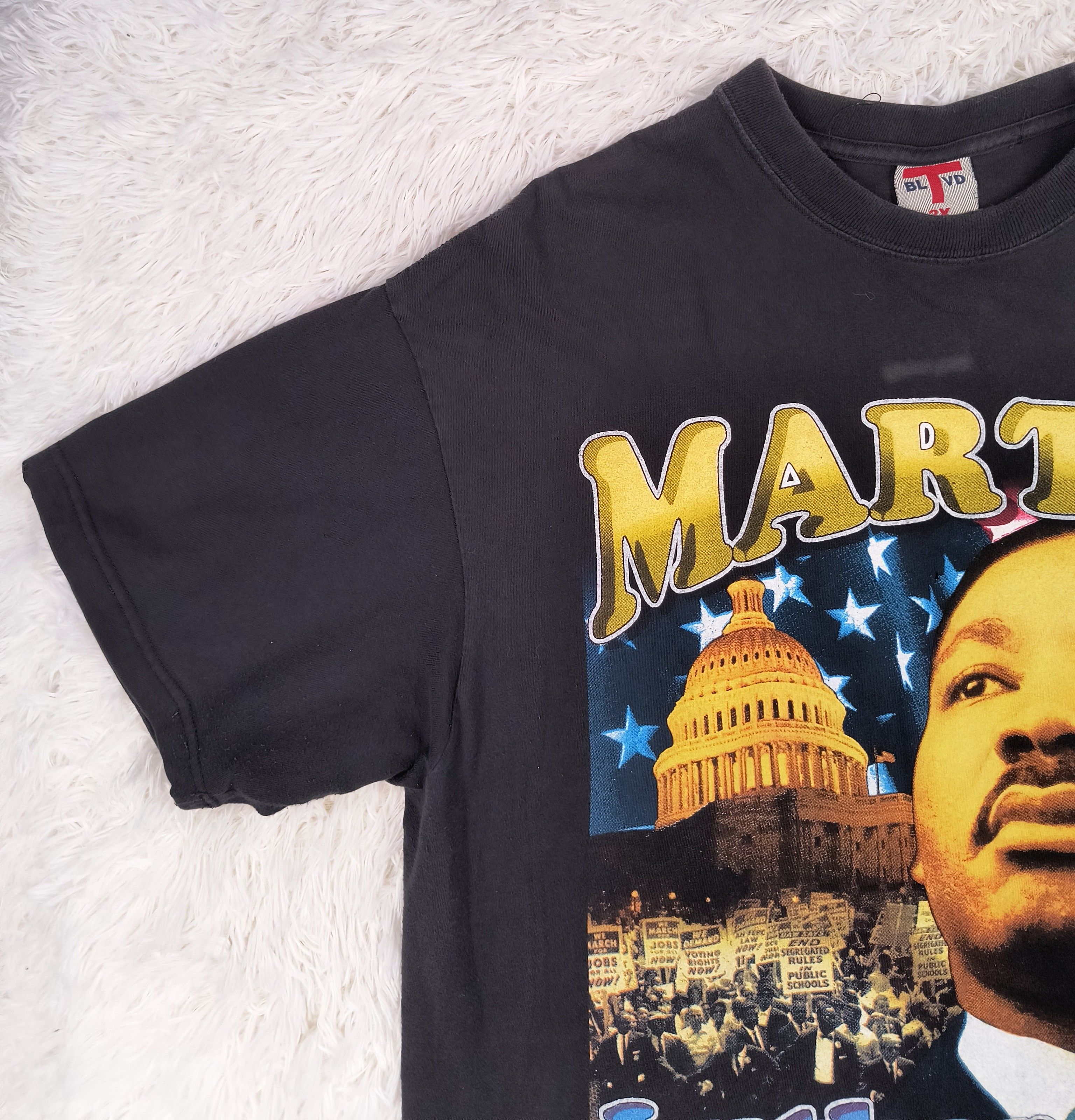 Rap Tees Vintage AOP Martin Luther King Jr. & Malcom X tee Size US XXL / EU 58 / 5 - 4 Thumbnail