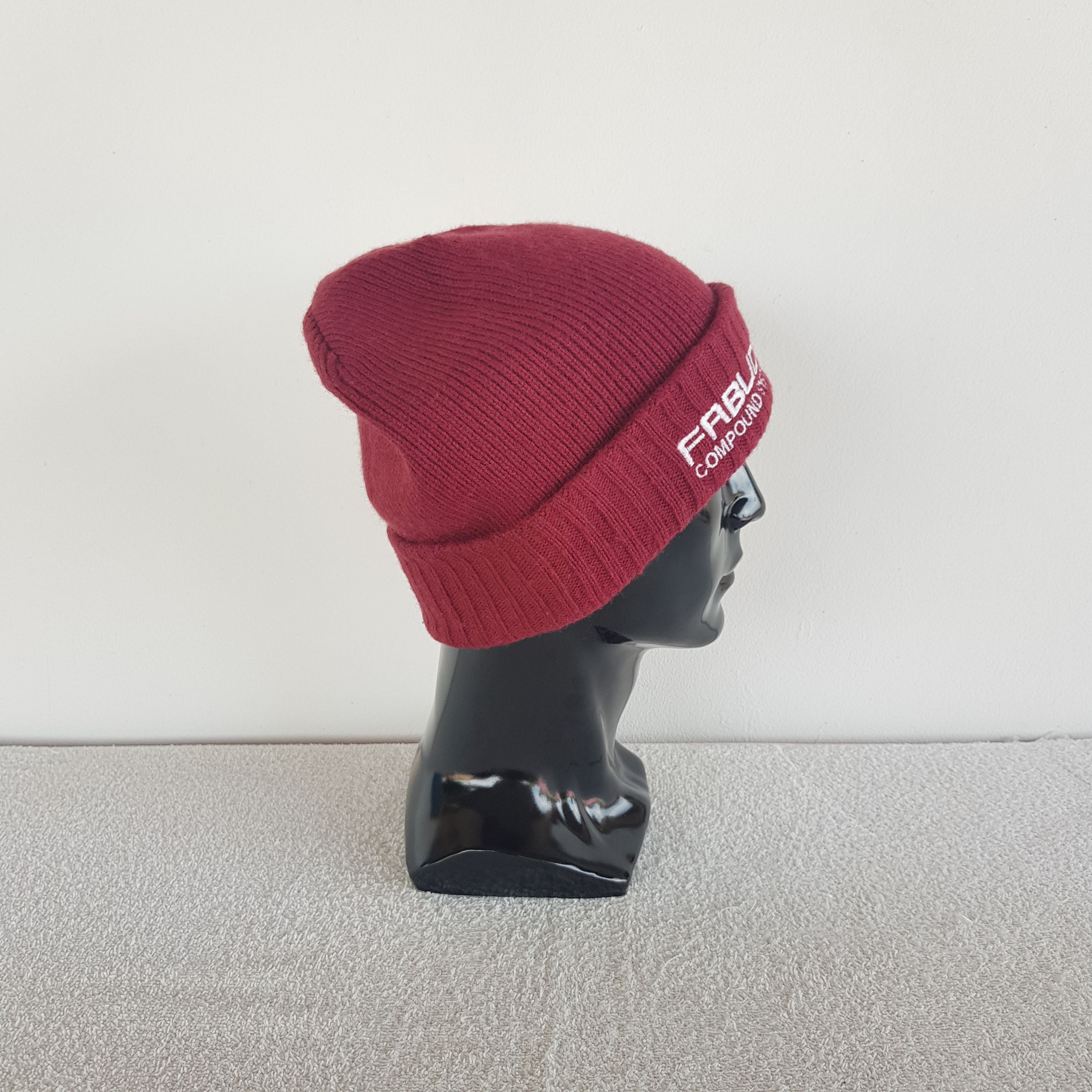 Japanese Brand Vintage Fablice Beanie Ribbed Knit Snow Caps Ski Hats. Size ONE SIZE - 3 Thumbnail