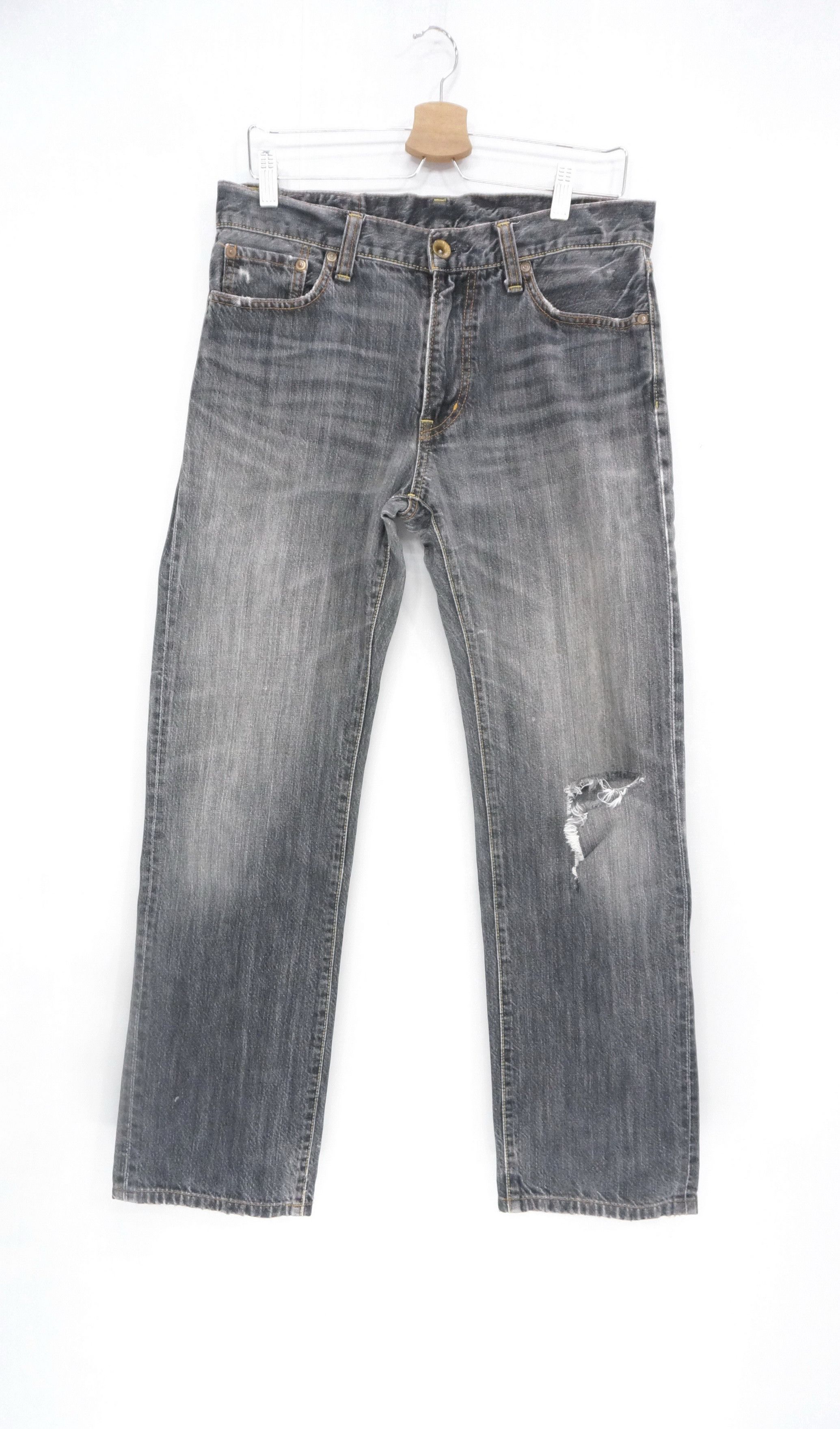 Undercover × Uniqlo Uniqlo Jeans UJ S002 Ash Grey Distressed Jeans W32 Size US 32 / EU 48 - 2 Thumbnail
