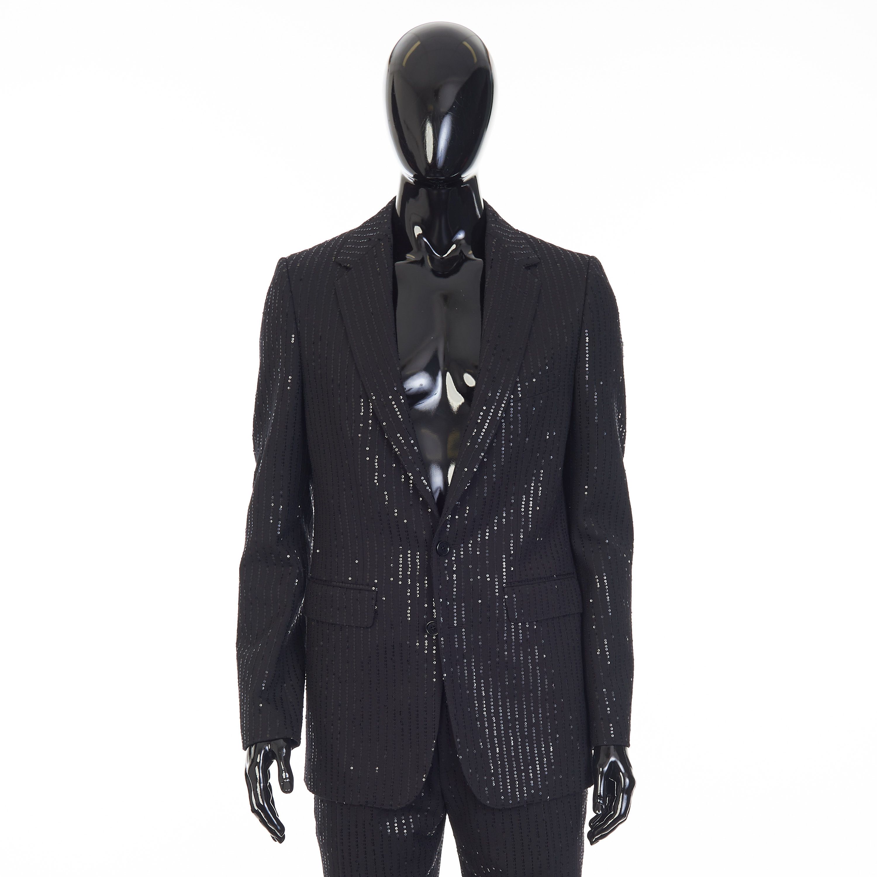 Celine Classic Jacket In Sequin Embroidered Wool Gabardine Size 40R - 1 Thumbnail